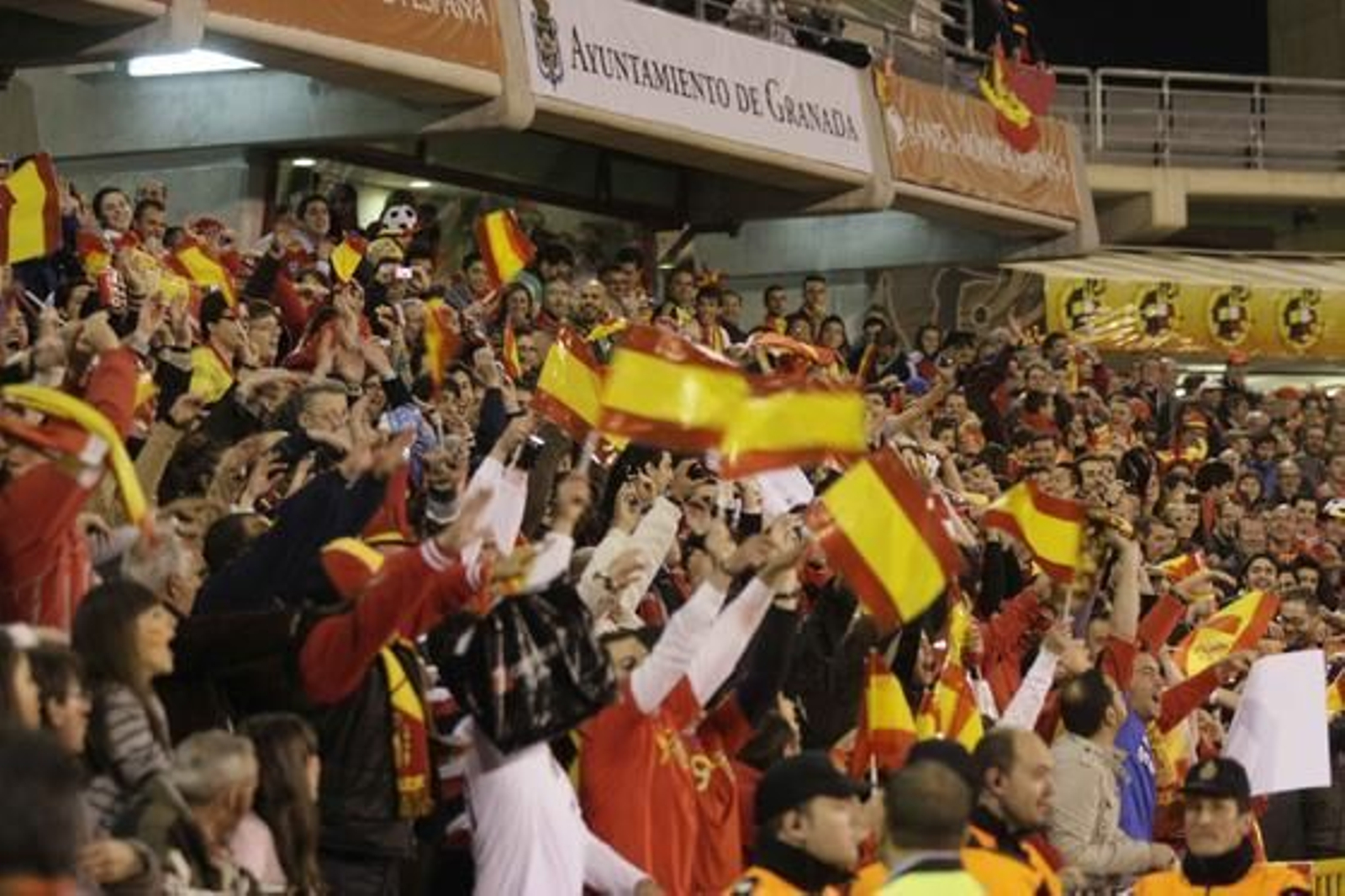 Los aficionados de la selección se volcaron con los jugadores en Granada.

Foto: Maria de la Cruz / Lucia Rivas