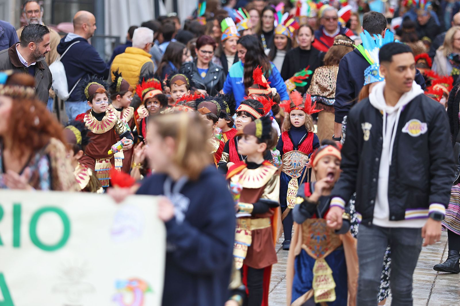 Imágenes del desfile “Un paseo por la historia”  de los niños del colegio Funcadia de Huelva