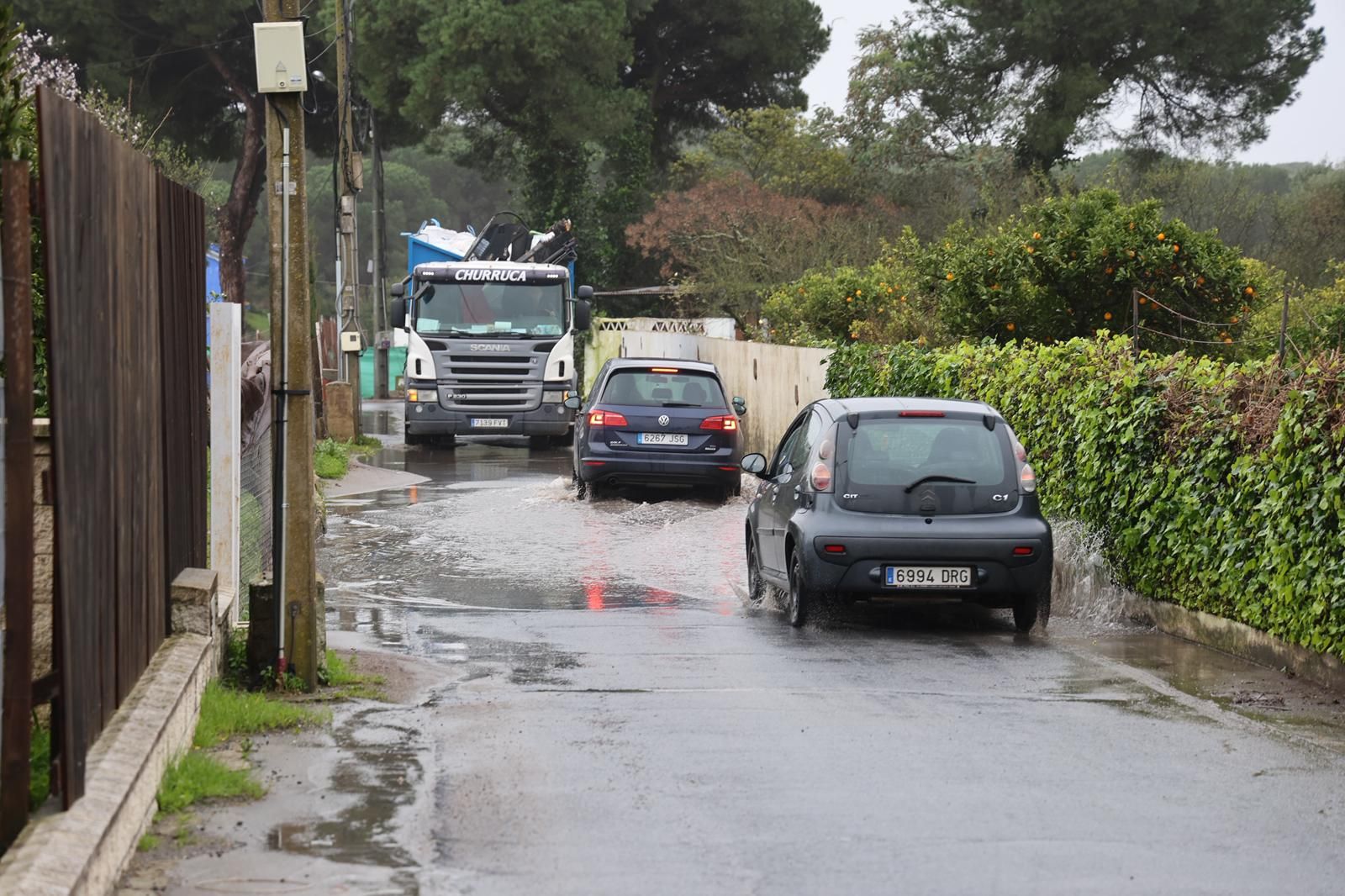 Fotografías de El Portil y El Rincón, donde los vecinos han sido desalojados por la borrasca Leonardo