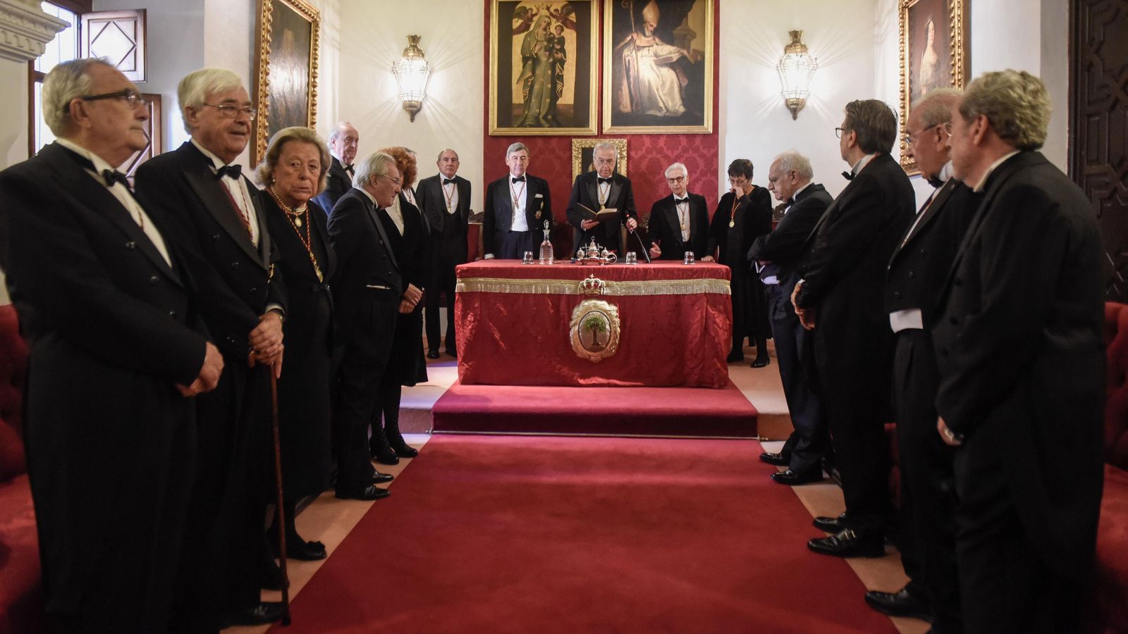 La sesión en la Real Academia Sevillana de Buenas Letras.