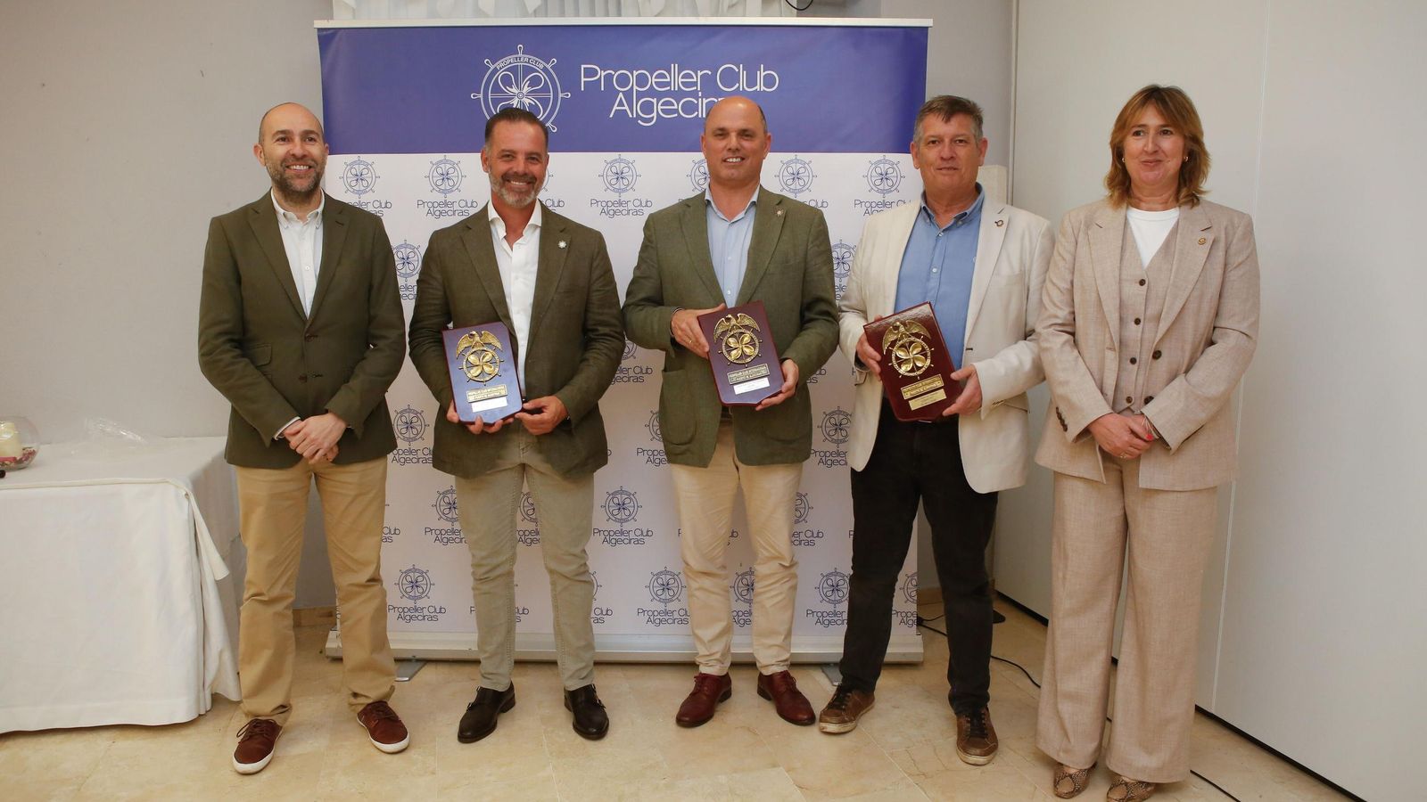 Manuel Piedra, Manuel Cózar, José Antonio Fernández, José Manuel Tejedor e Isabel Millán.