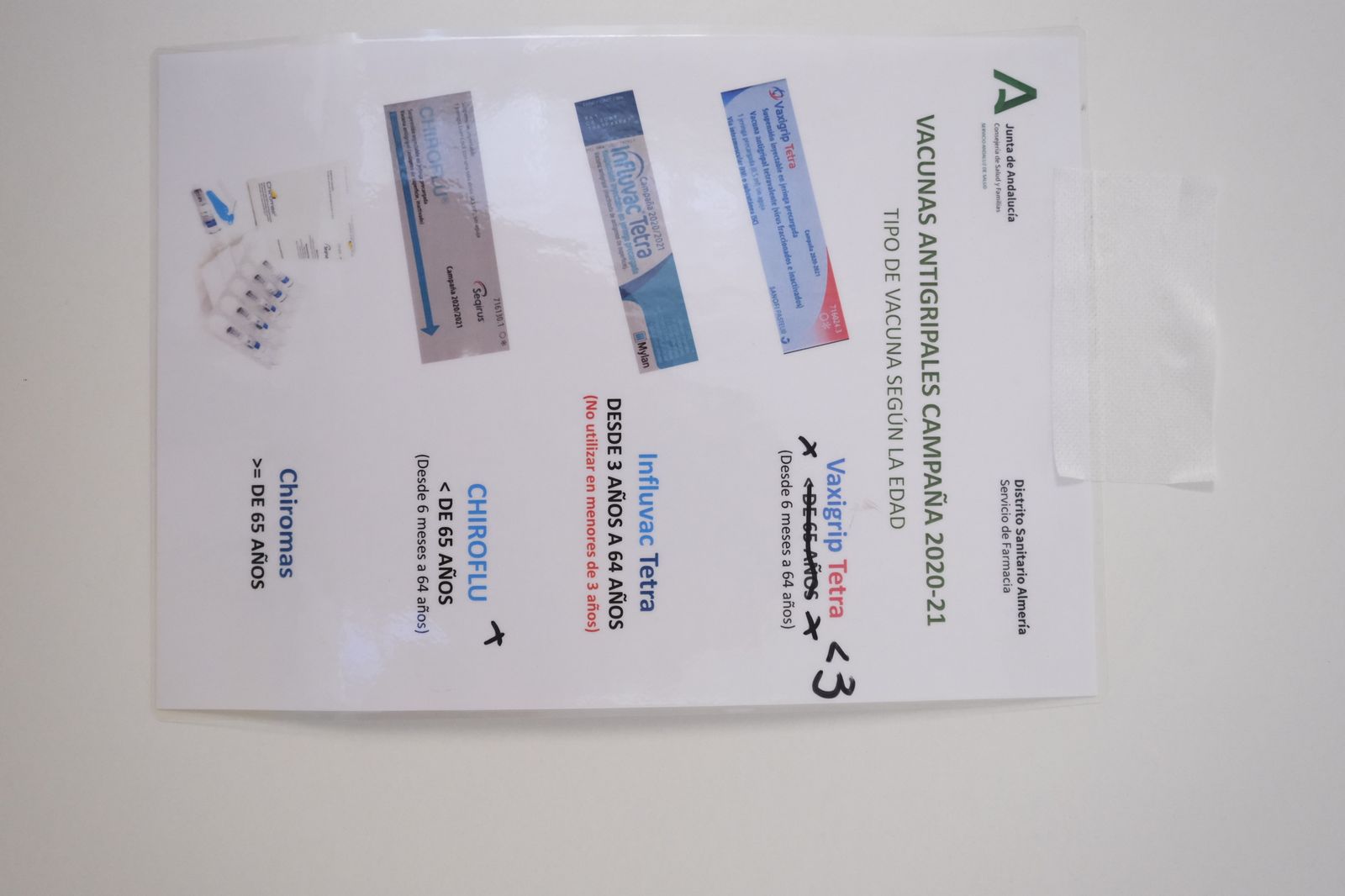 Campaña vacunación gripe. Almería