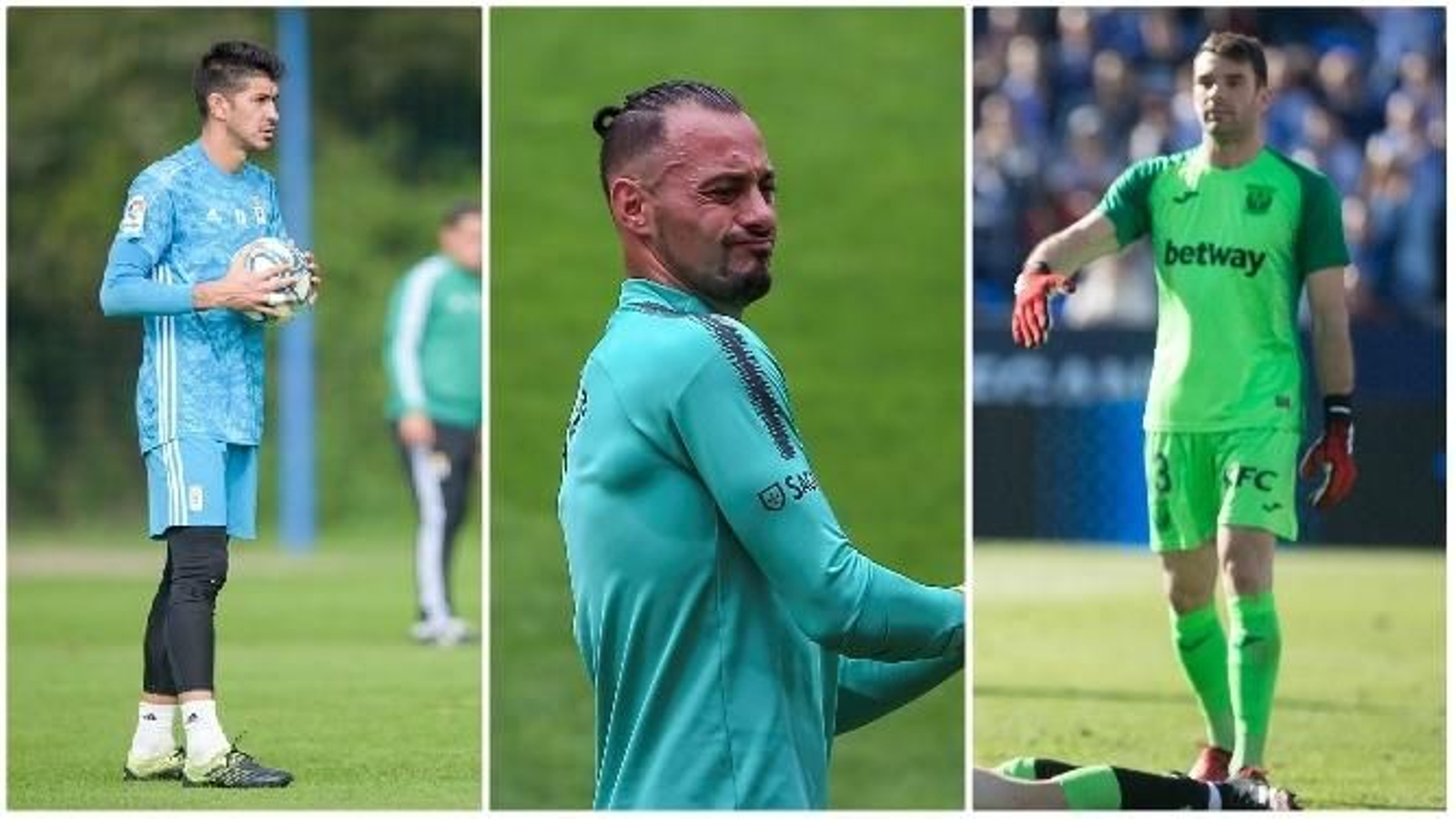 Champagne, Beto y Juan Soriano, opciones para la portería del Málaga.