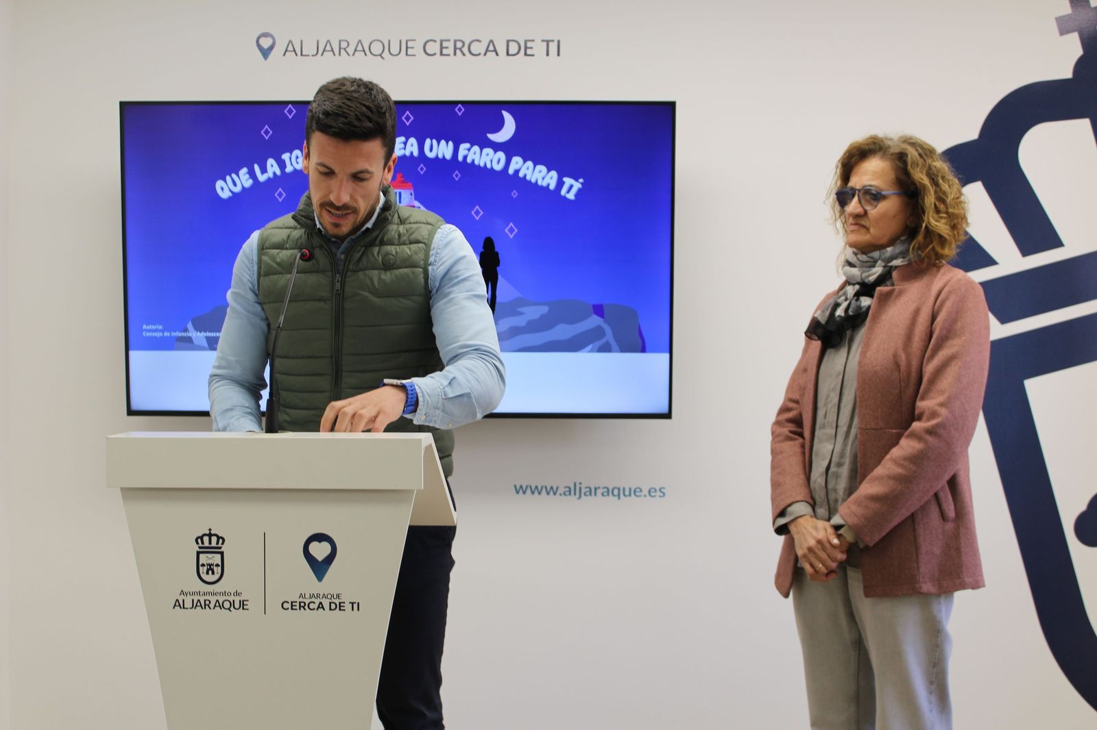 El presidente de Aljaraque, Adrián Cano.