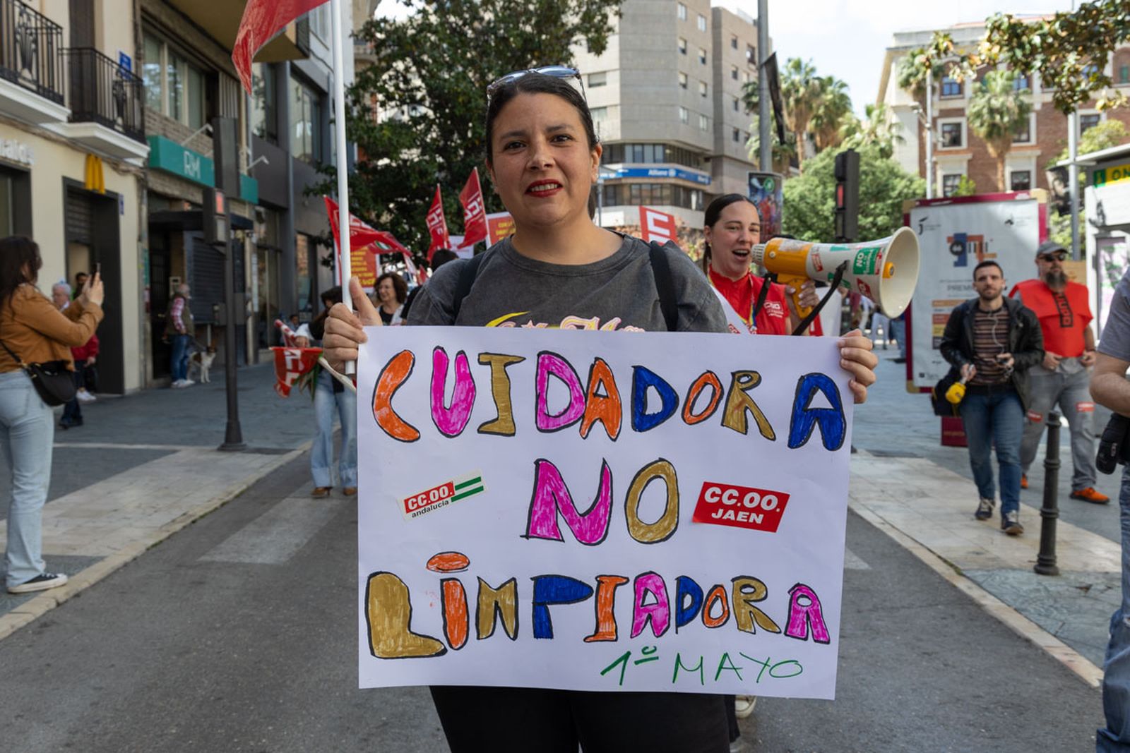 Manifestación convocada por el 1º de Mayo