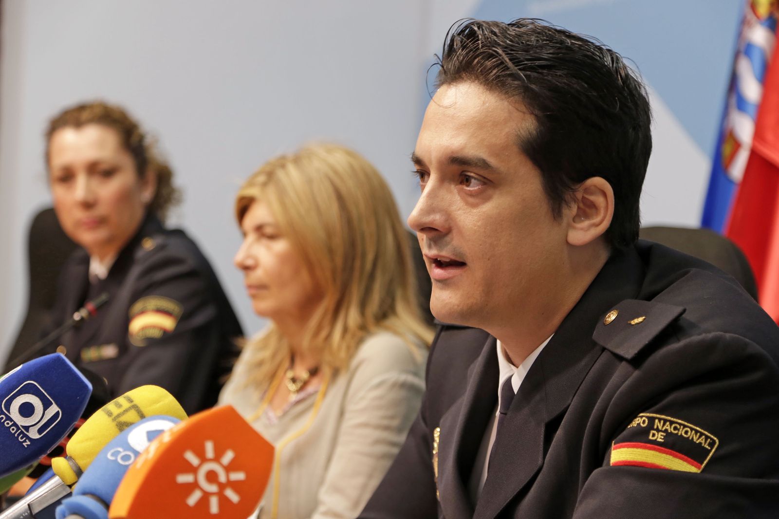Adrián Domínguez, portavoz en Jerez del Cuerpo Nacional de Policía.