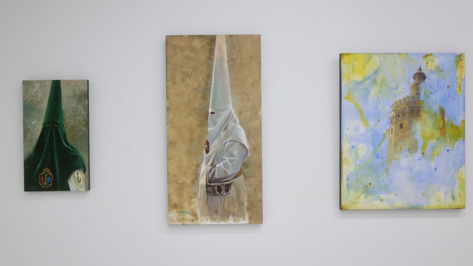 Varias obras de la exposición 'Nazarenos'