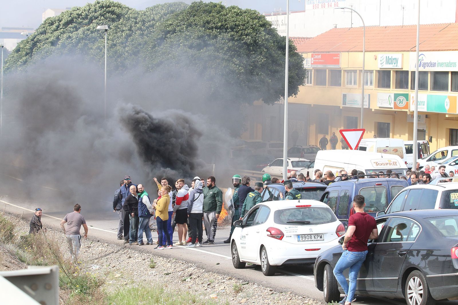 Las imágenes de la manifestación de agricultores