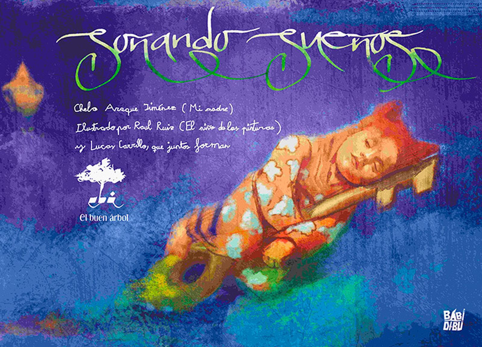 La portada del libro que está también en una pared de la ciudad gracias a El Niño de las Pinturas