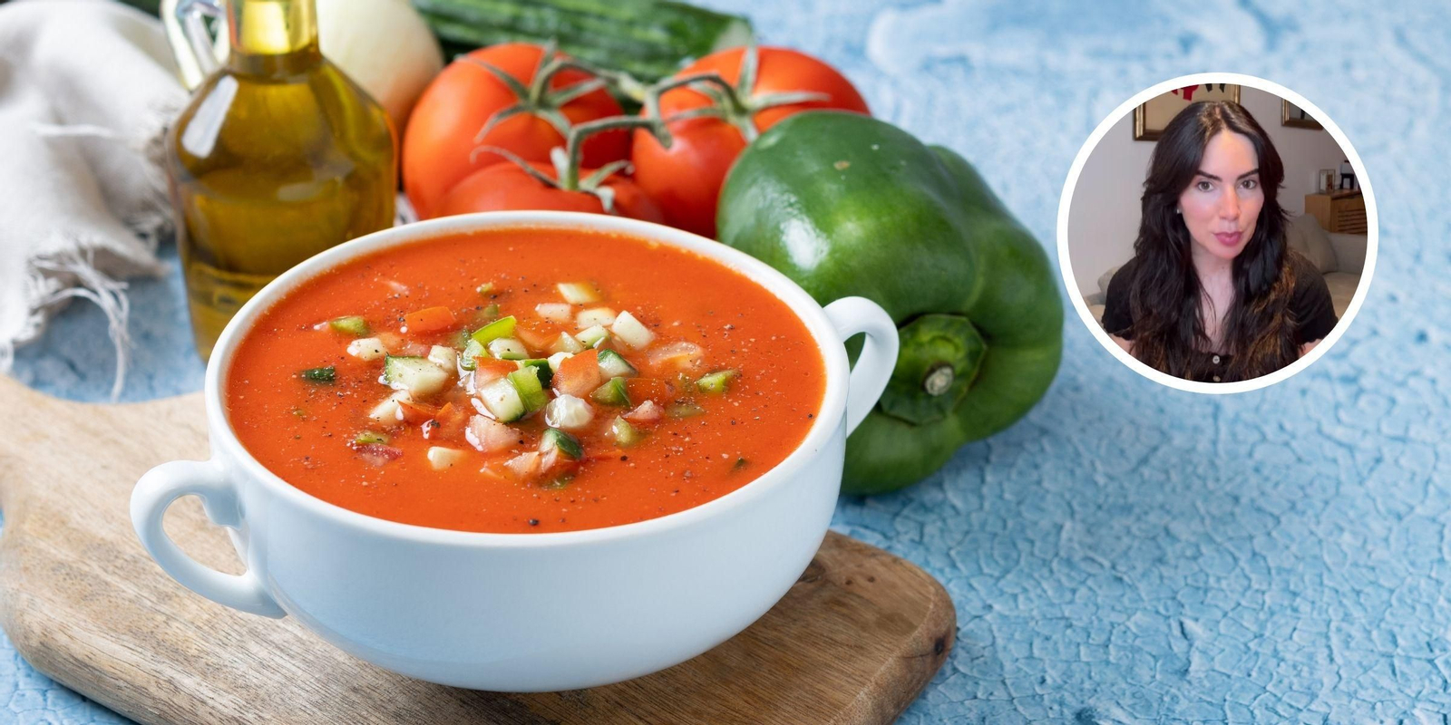 El gazpacho posee importantes beneficios para la salud de la piel o el hígado.