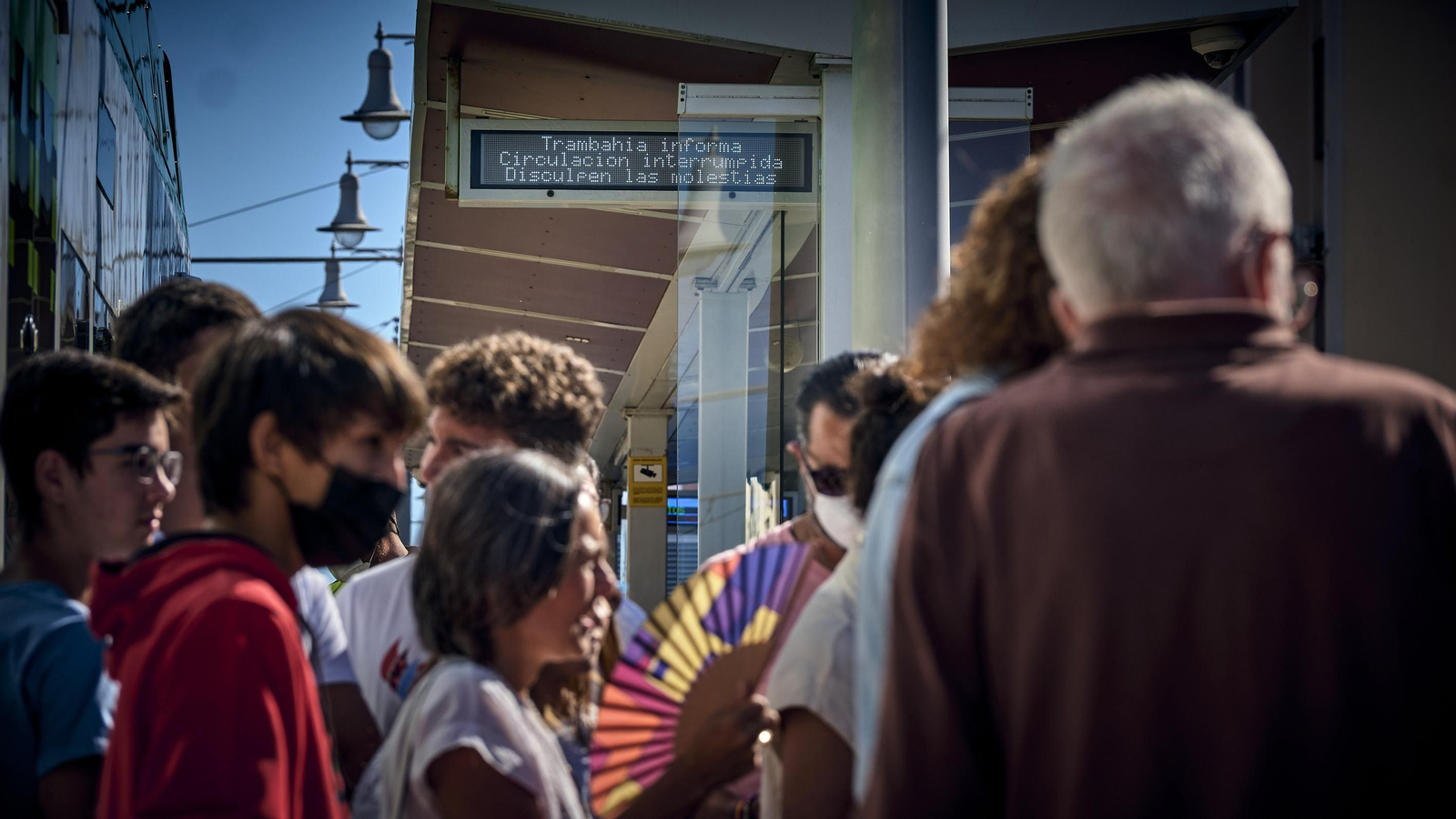 Simulacro de accidente del tranvía en San Fernando