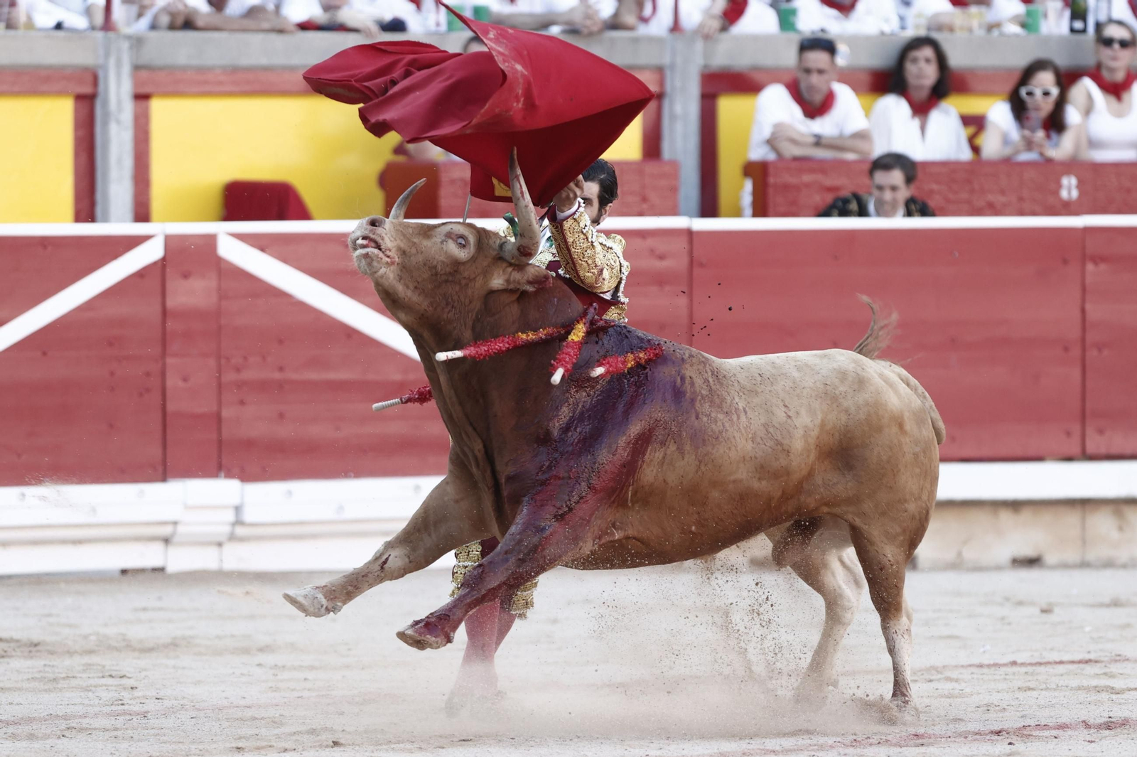 Las imágenes de la Puerta Grande en Pamplona