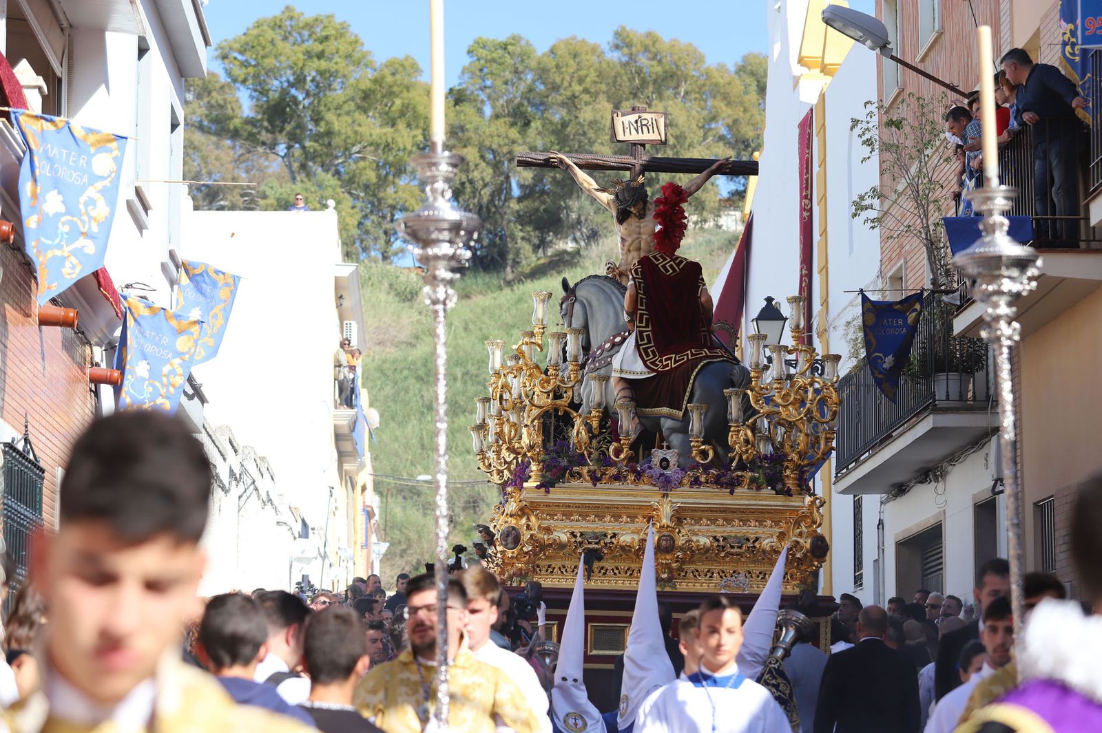 Imágenes de la procesión de la hermandad de la Lanzada de Huelva