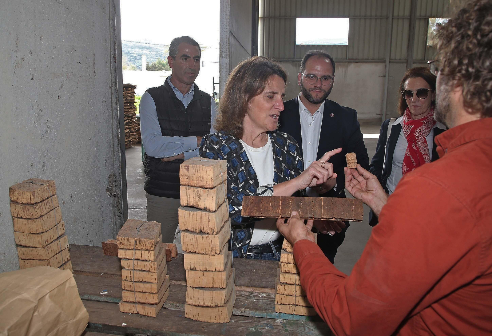 Visita de Teresa Ribera a la finca La Almoraima