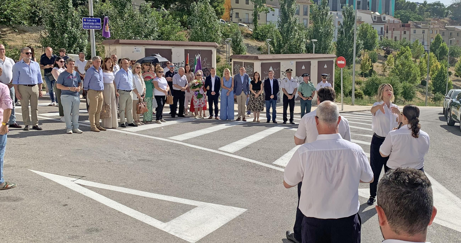 Acto de apertura del nuevo vial.