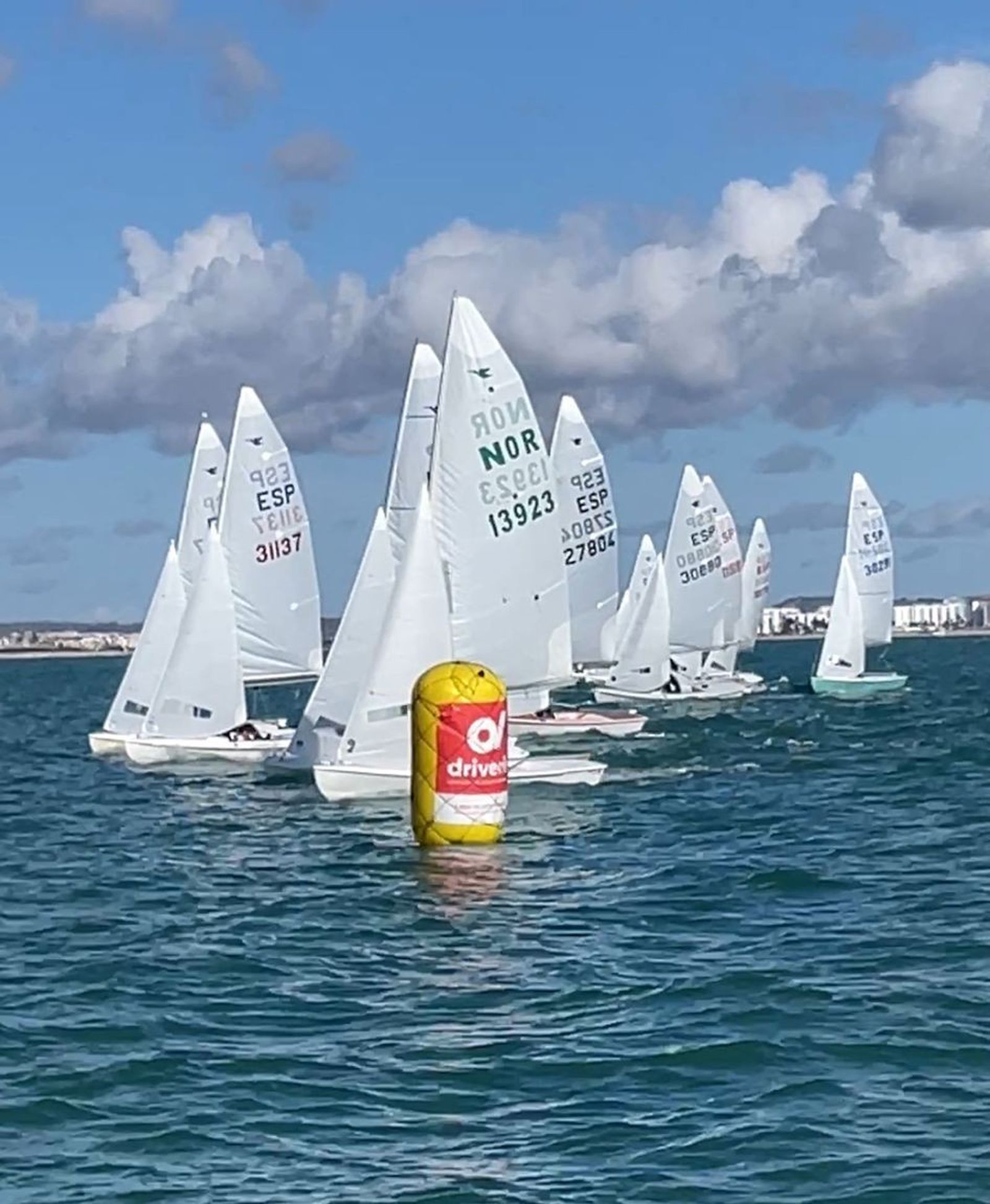 Imagen de la prueba en aguas gaditanas.