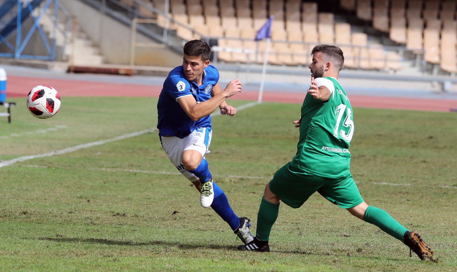 Álex Padilla, capitán azulino, cree que el partido en Las Cabezas será complicado.