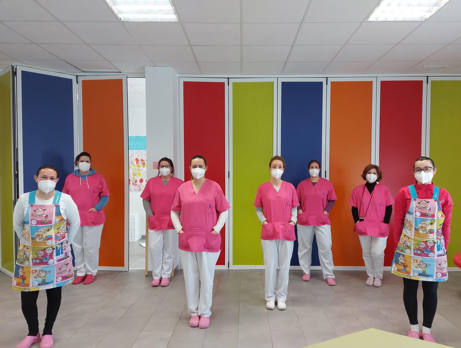 Profesionales de la guardería Luis Siret de Cuevas del Almanzora.