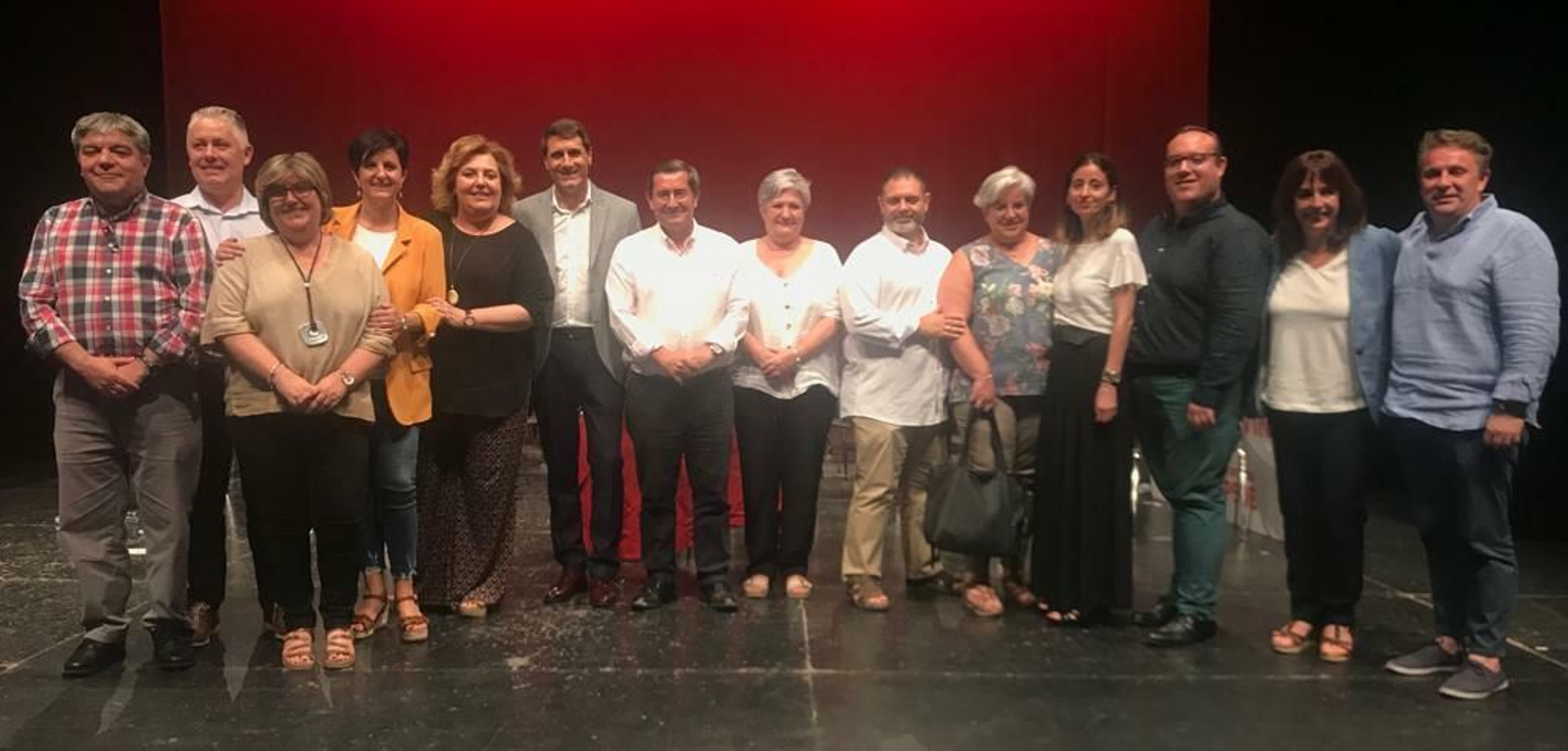 Foto del equipo de gobierno que ha propuesto el PSOE para Diputación