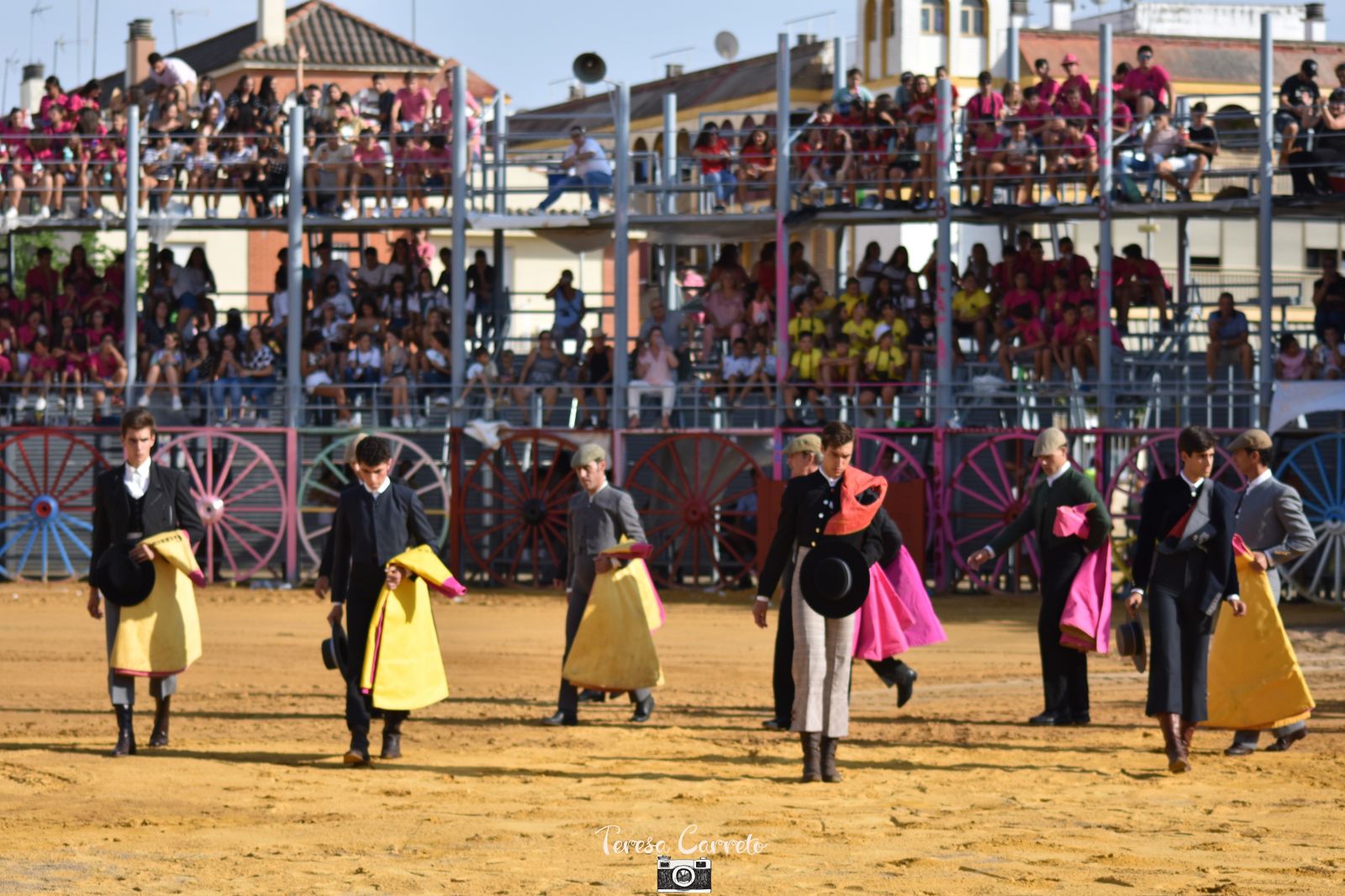 Novillada en la plaza de toros de La Algaba.