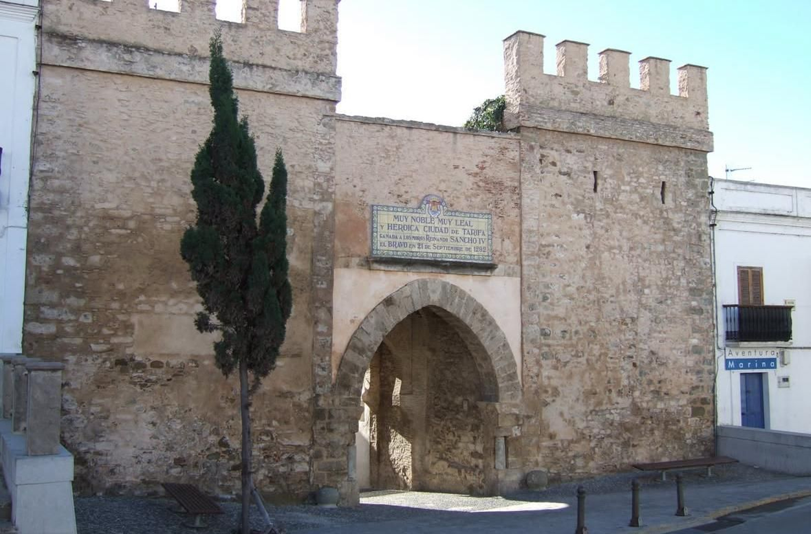 La Puerte de Jerez, conocida como 'El Arco', en Tarifa.