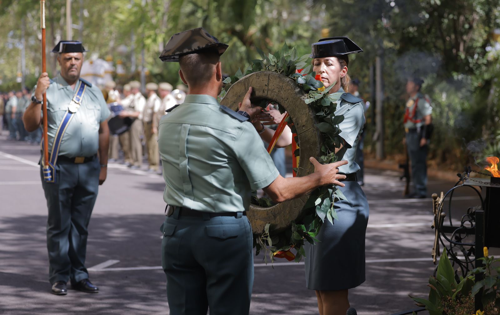 Las fotos de la despedida del  jefe de la IV Zona de la Guardia Civil, Alfonso Rodríguez Castillo