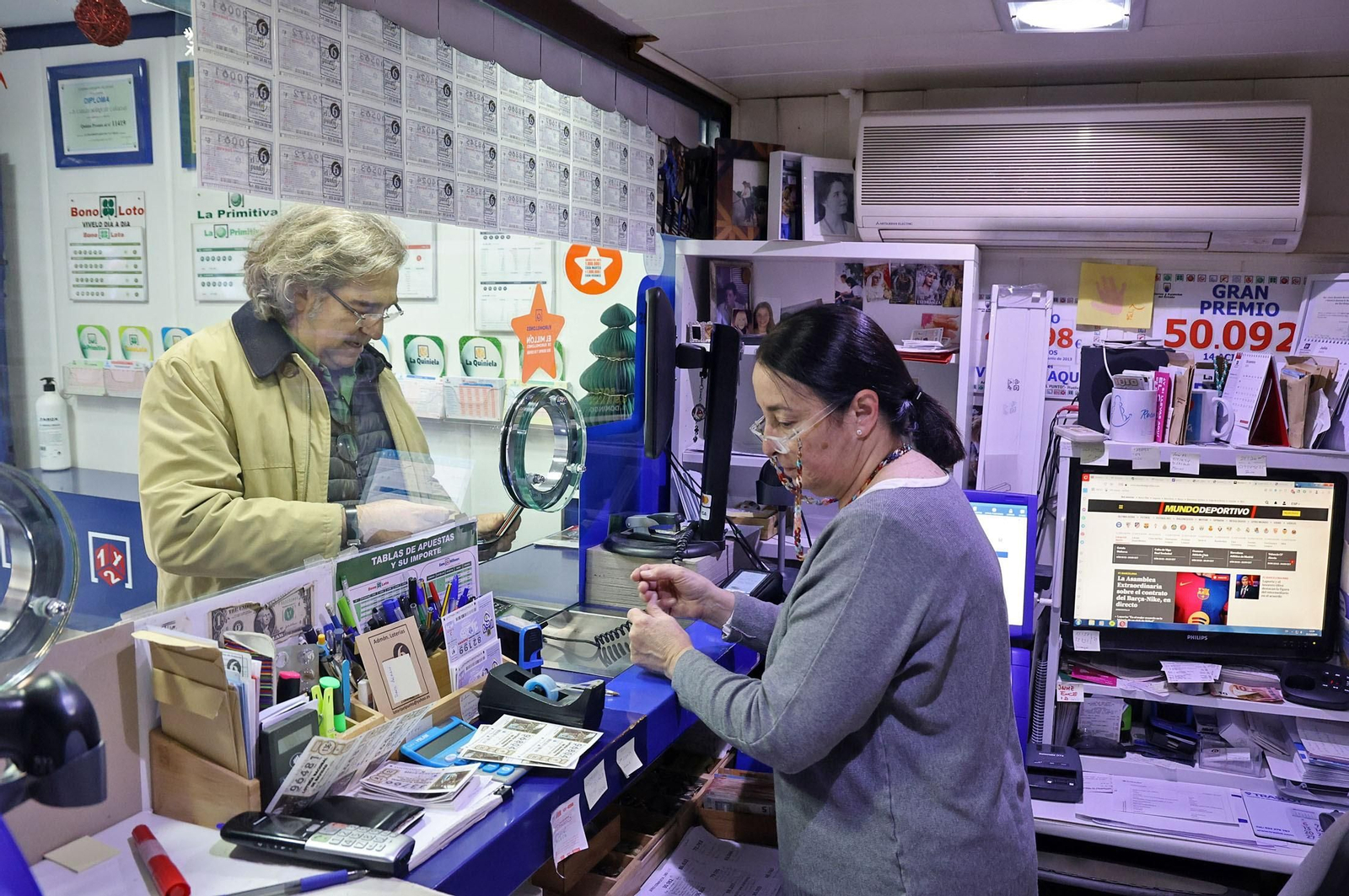 Una administración de loterías en una imagen de archivo.