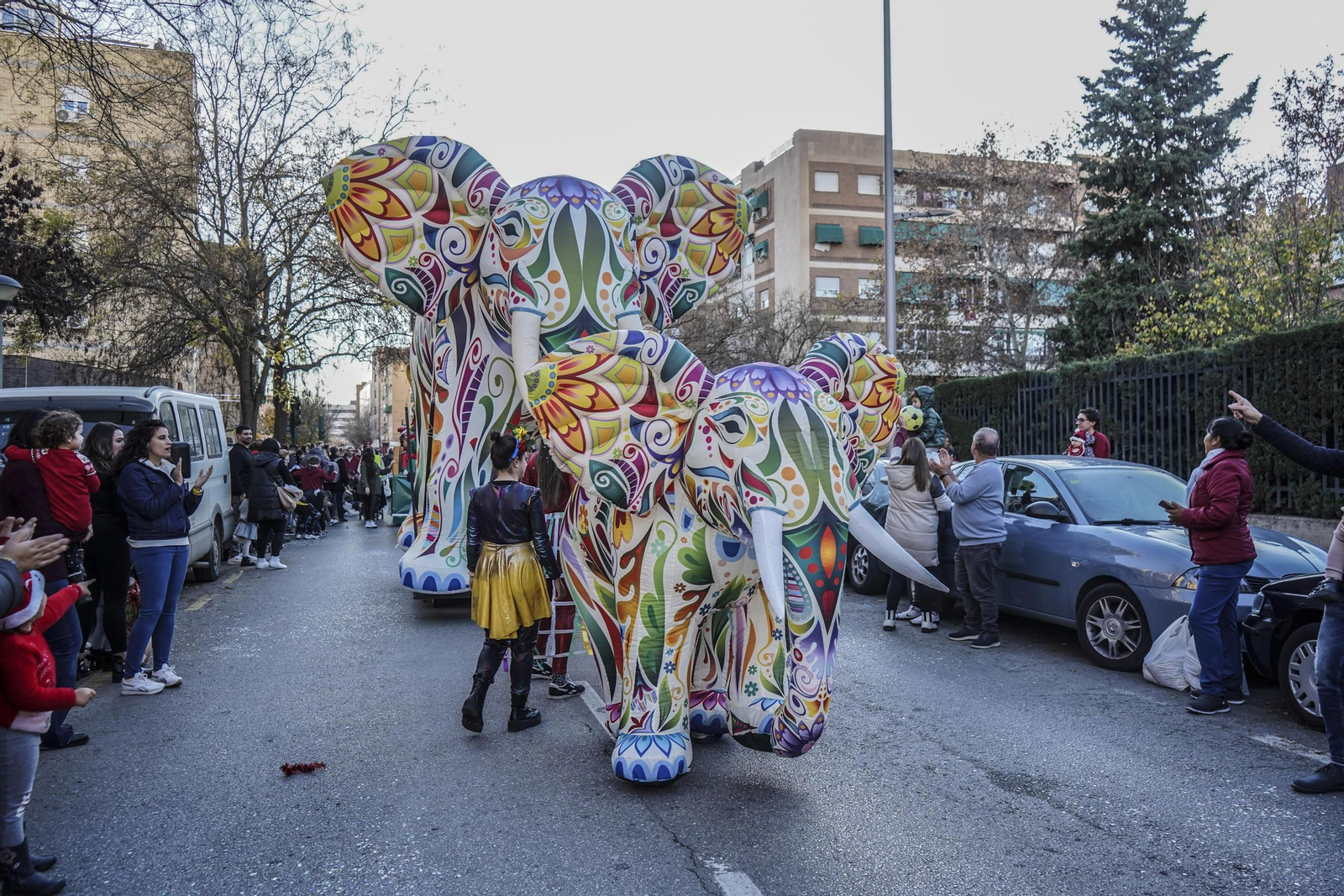 Así ha sido la cabalgata de Papá Noel en Granada