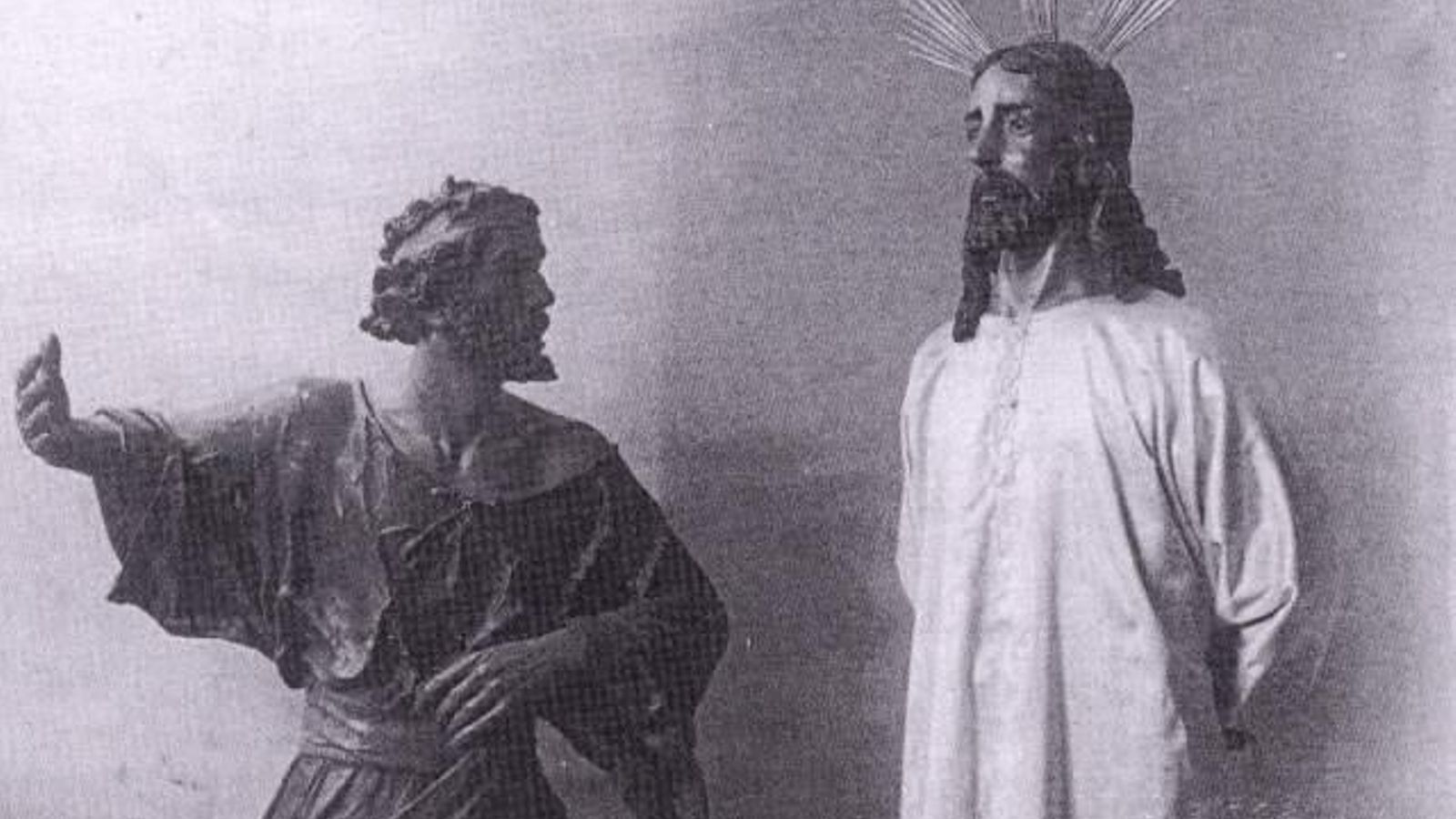 Las imágenes de Jesús ante Anás y Malco en el taller de Castillo.