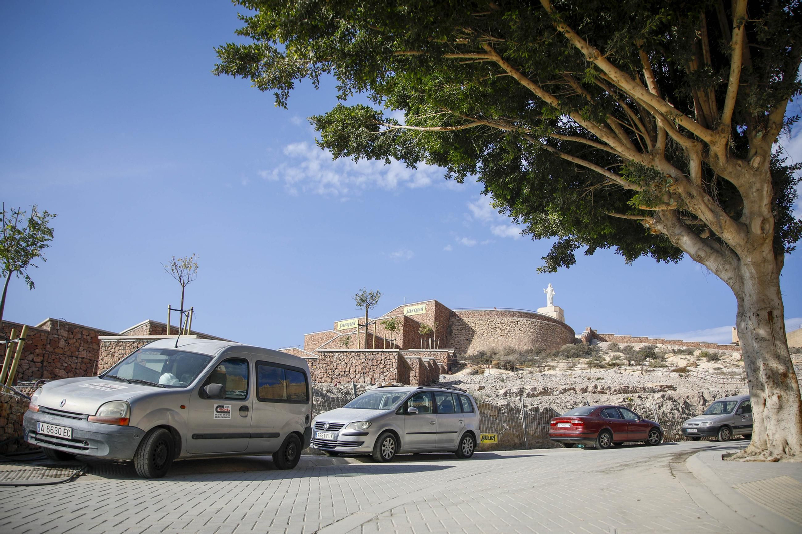 Las imágenes de los escombros en las obras de San Cristóbal de Almería