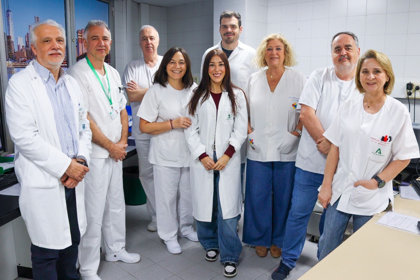 Parte del equipo del laboratorio.
