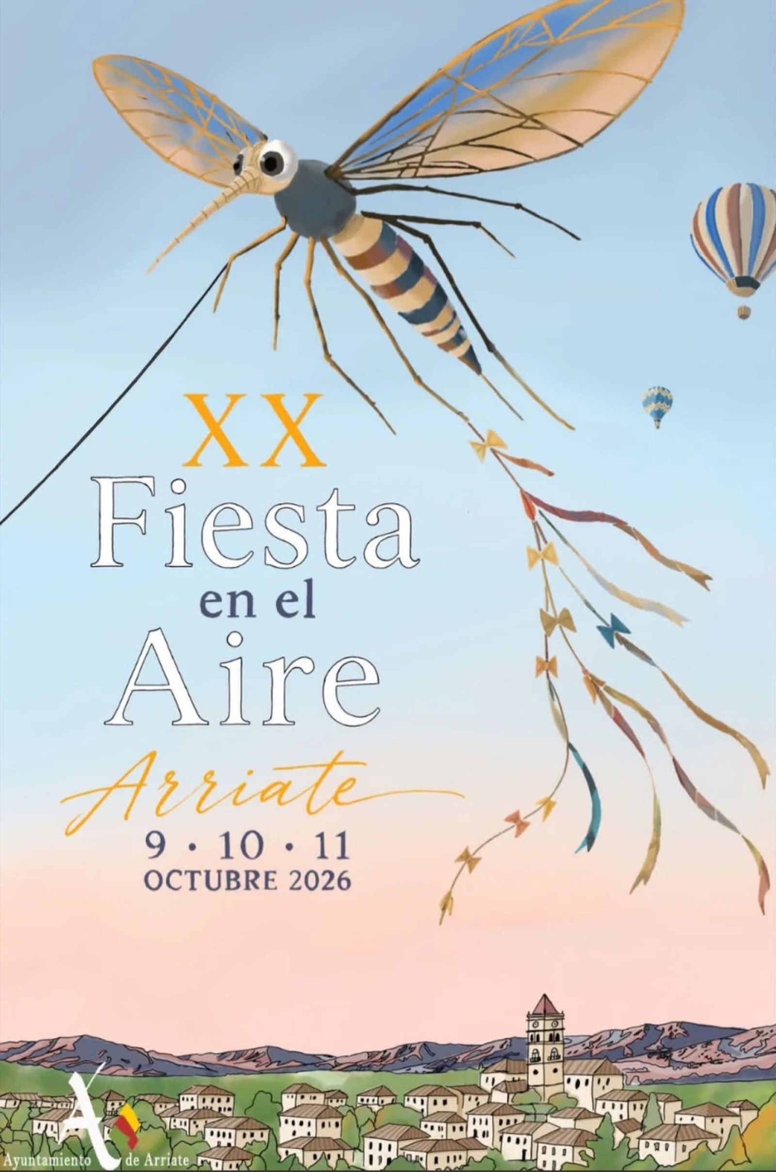 Cartel promocional de la Fiesta en el Aire