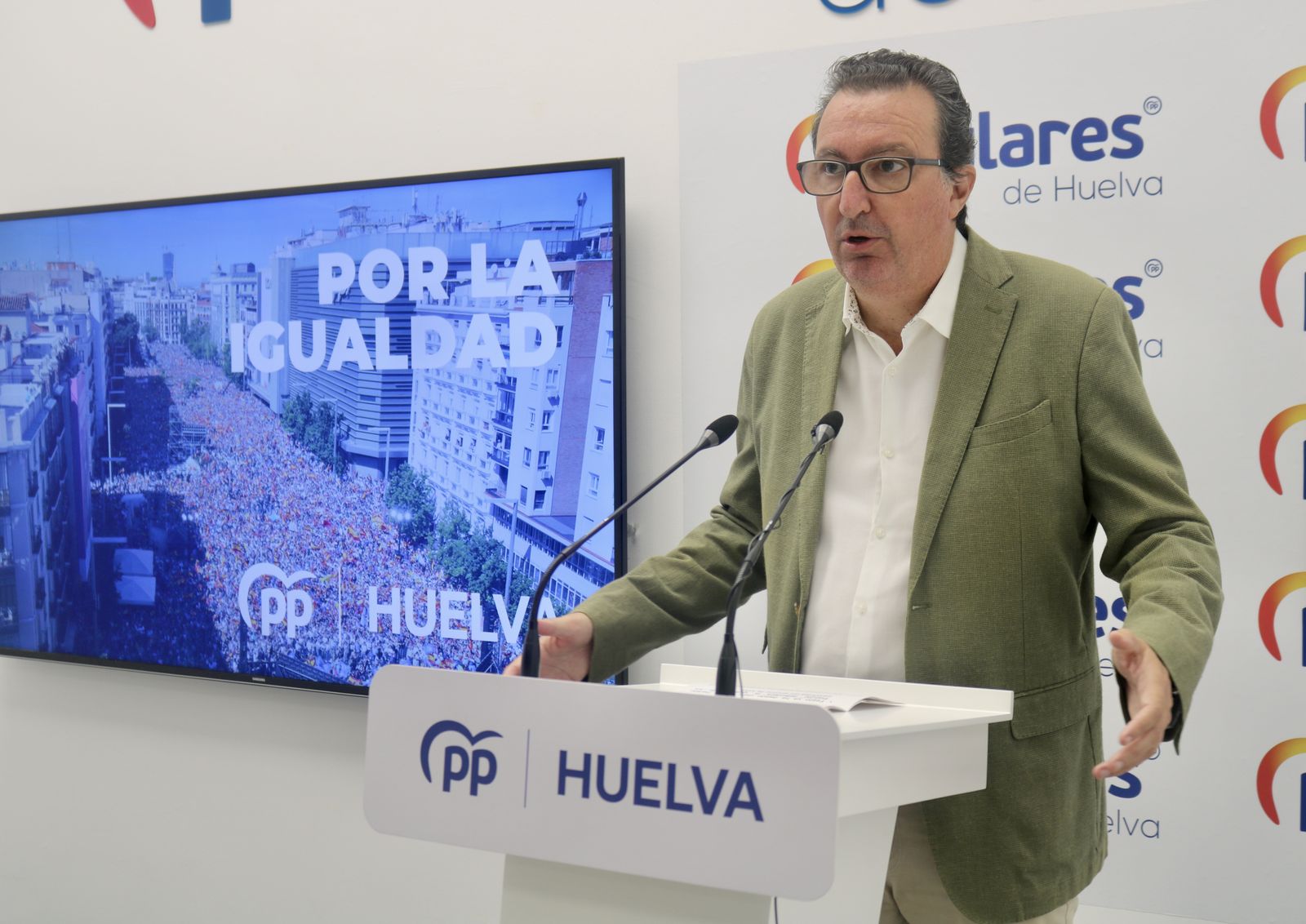 El presidente del PP en Huelva, Manuel Andrés González.