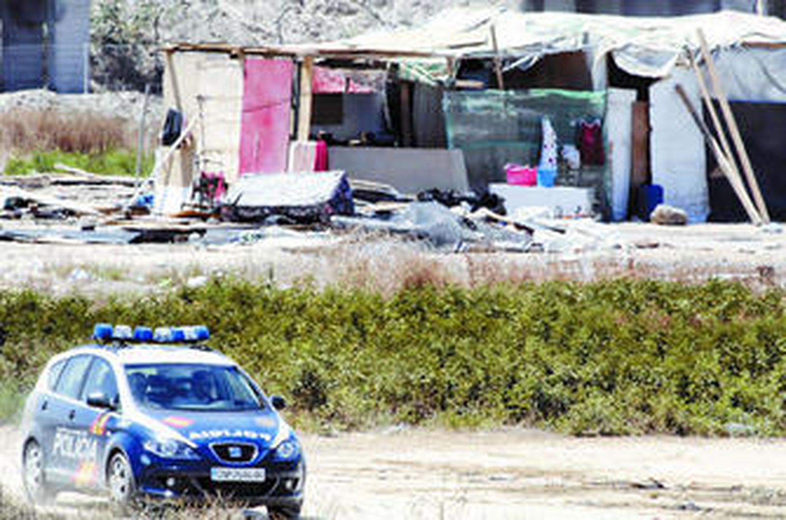 Varios chabolistas reintentan sin éxito volver a las Tres Mil