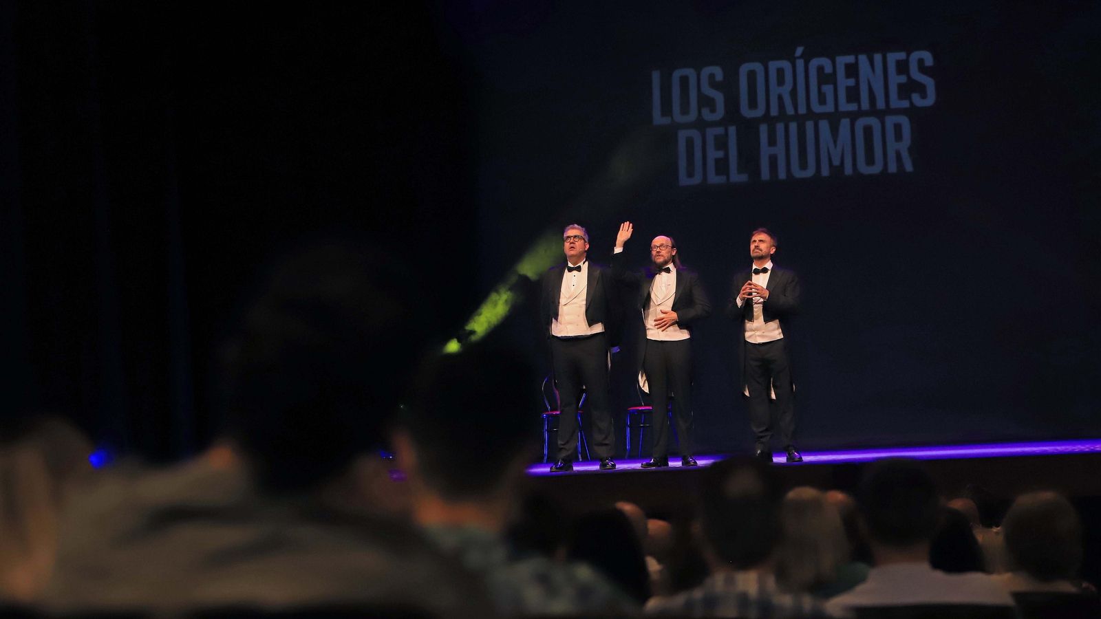 El público del Villamarta disfrutó con la actuación de Flo, Segura y Mota.