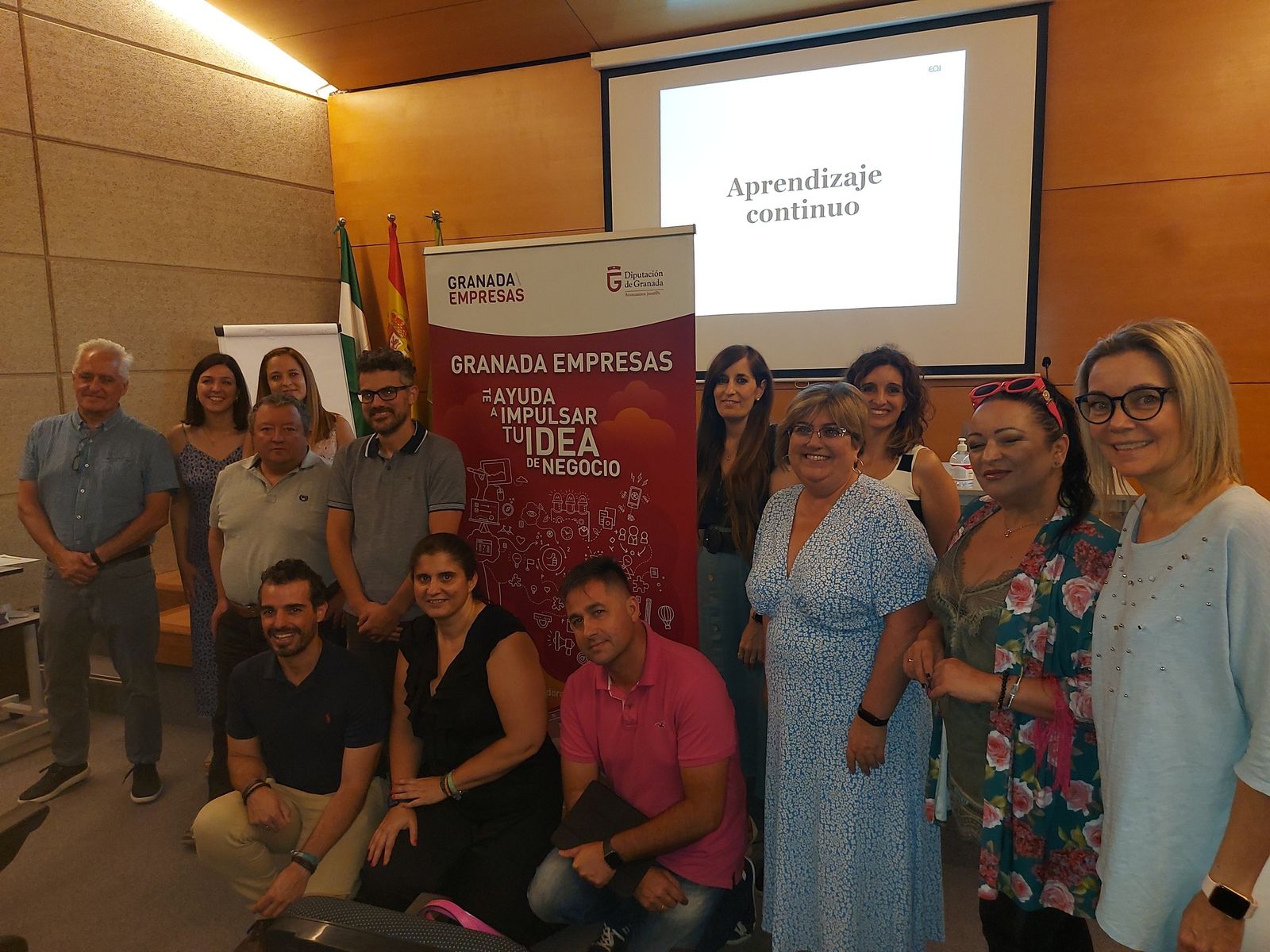 Participantes del curso impartido por la Diputación de Granada en colaboración con la Escuela de Organización Industrial (EOI)