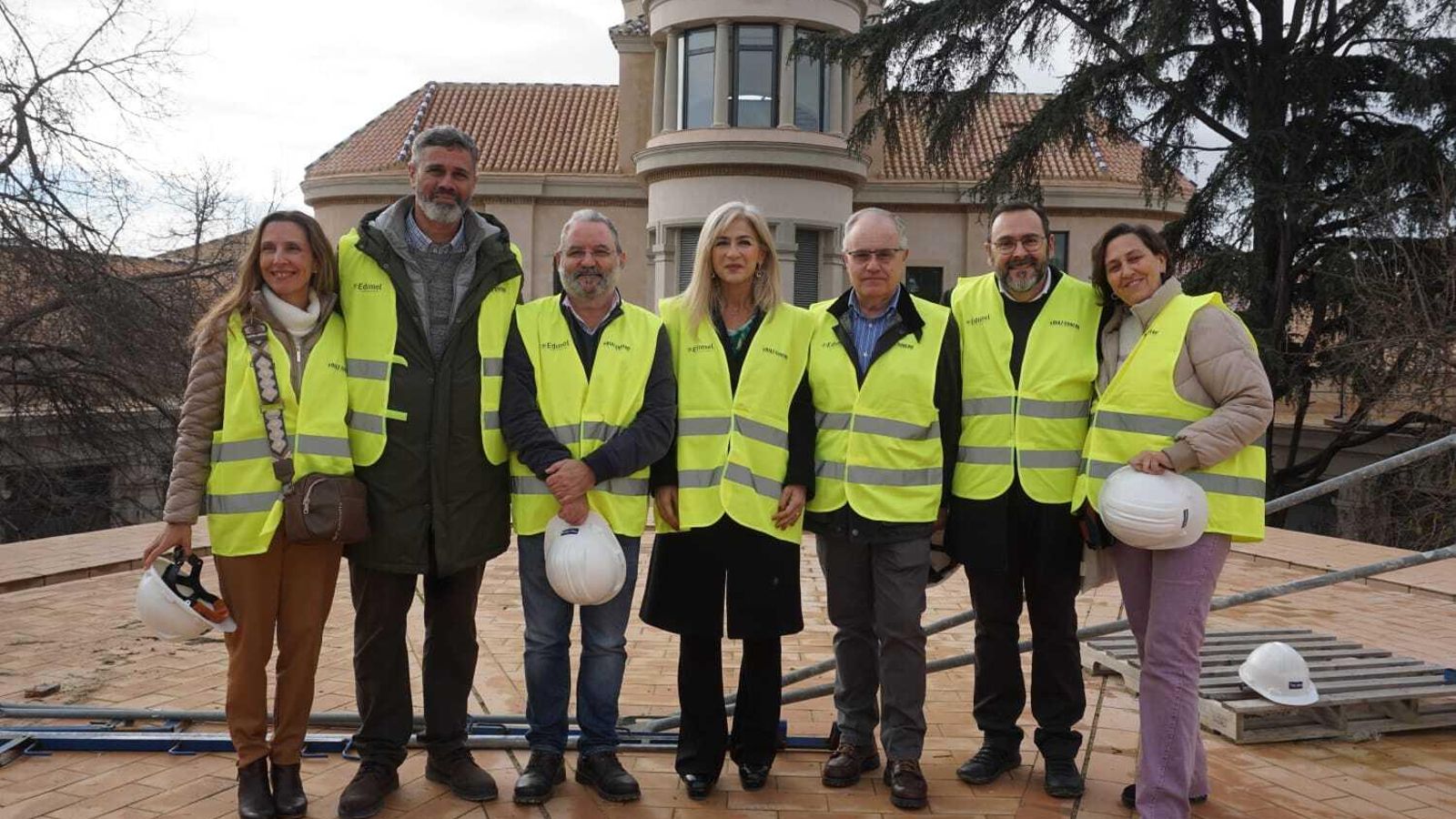 Visita de la Consejera, Patricia del Pozo, a las obras del IES La Rábida