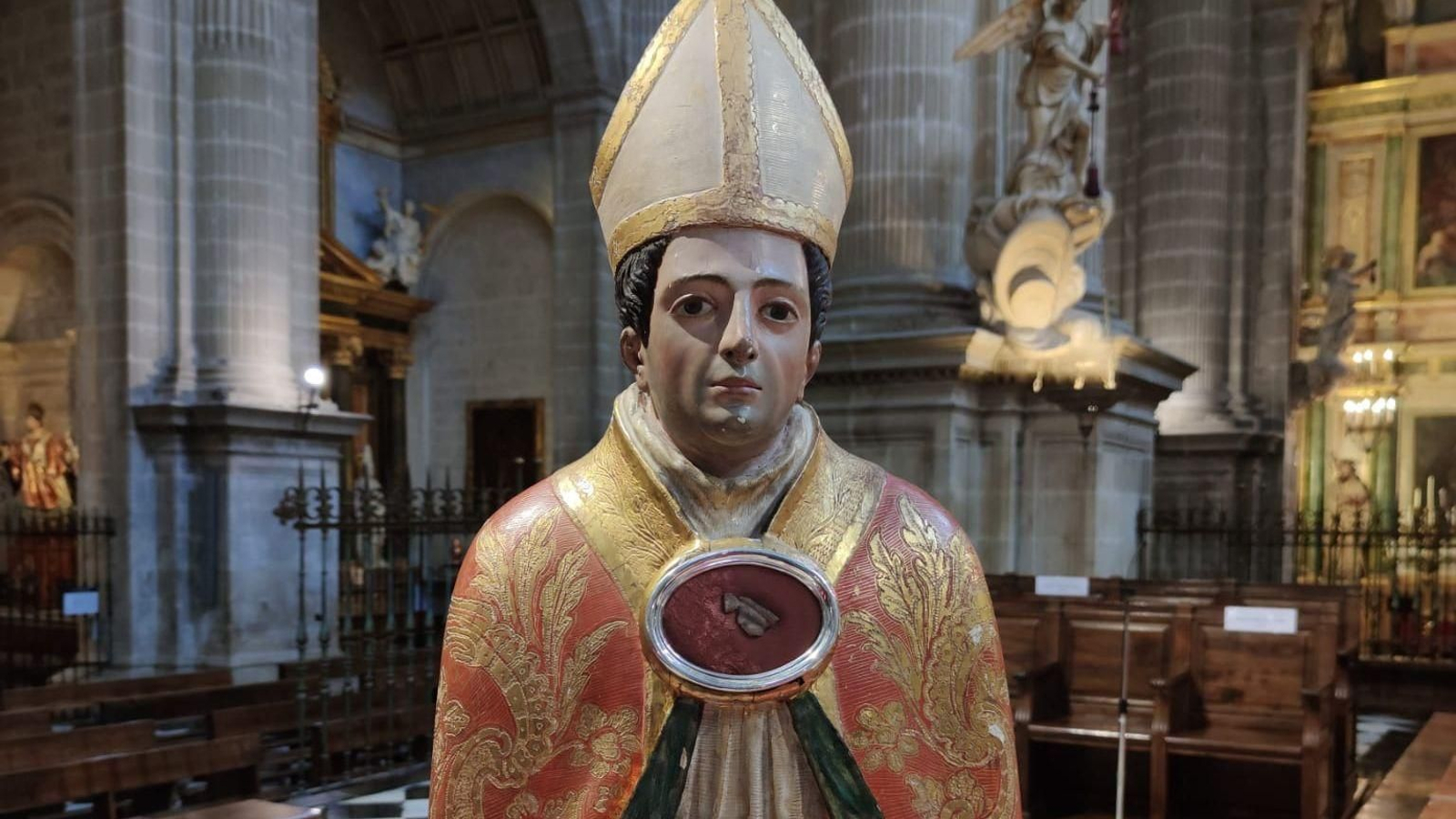 Busto relicario de San Eufrasio en la catedral de Jaén.