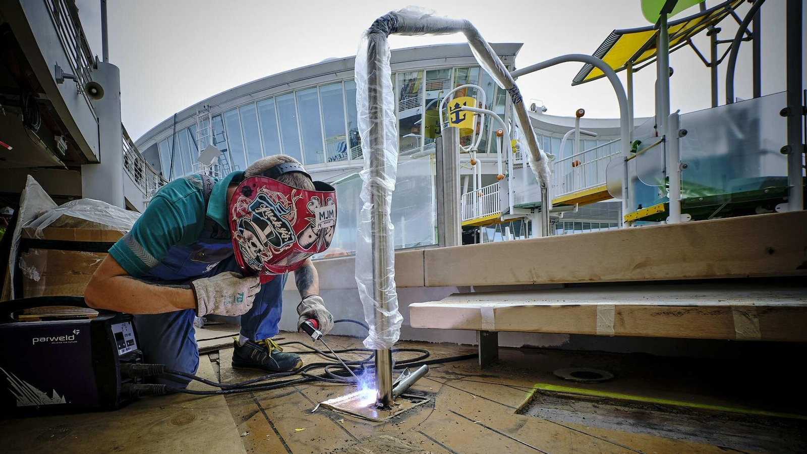 Obras en el buque 'Oasis of the Seas' Obras en el buque 'Oasis of the Seas'
