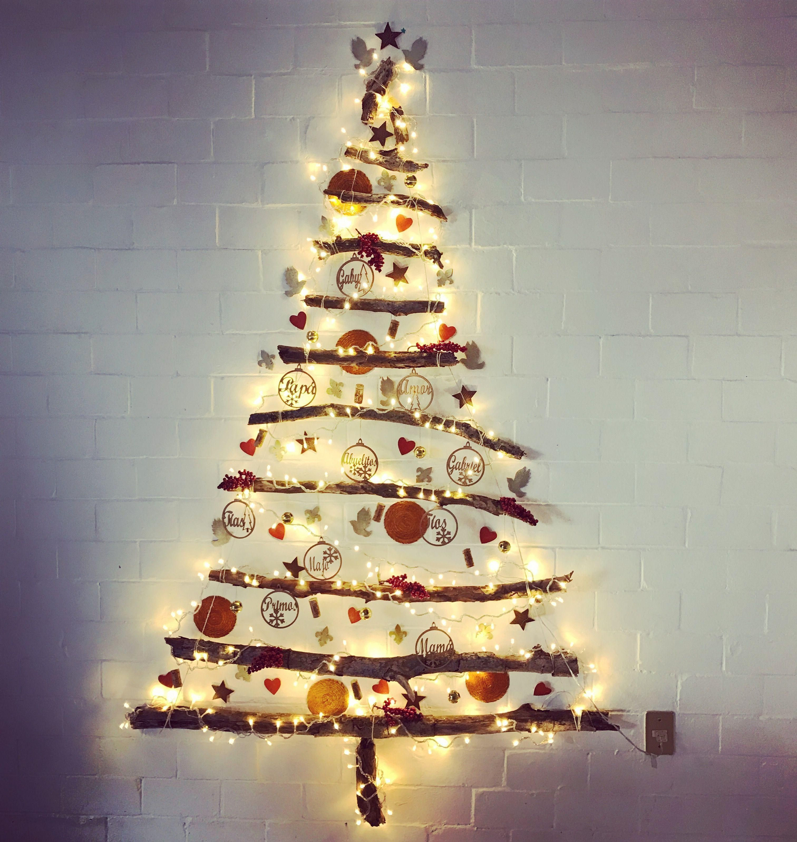 Árbol de Navidad rústico.