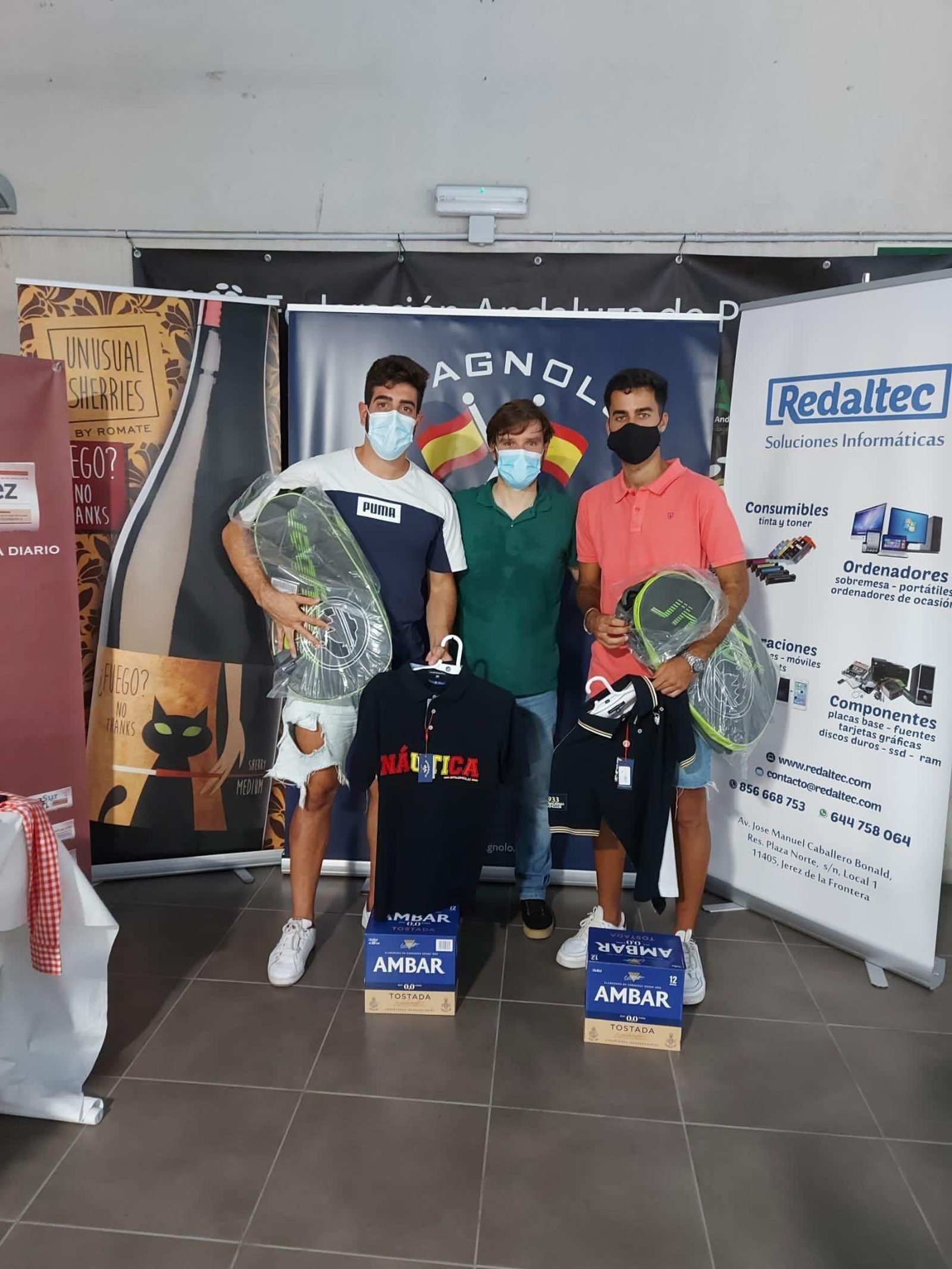 Entrega de premios del concurso de padel
