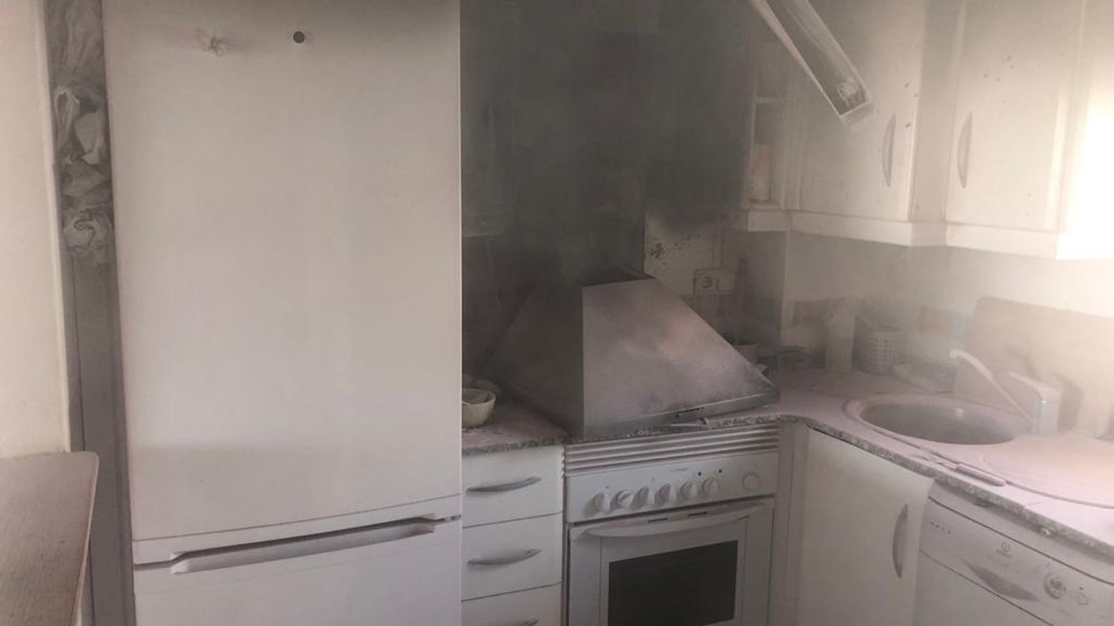 Incendio en un piso de Vera.