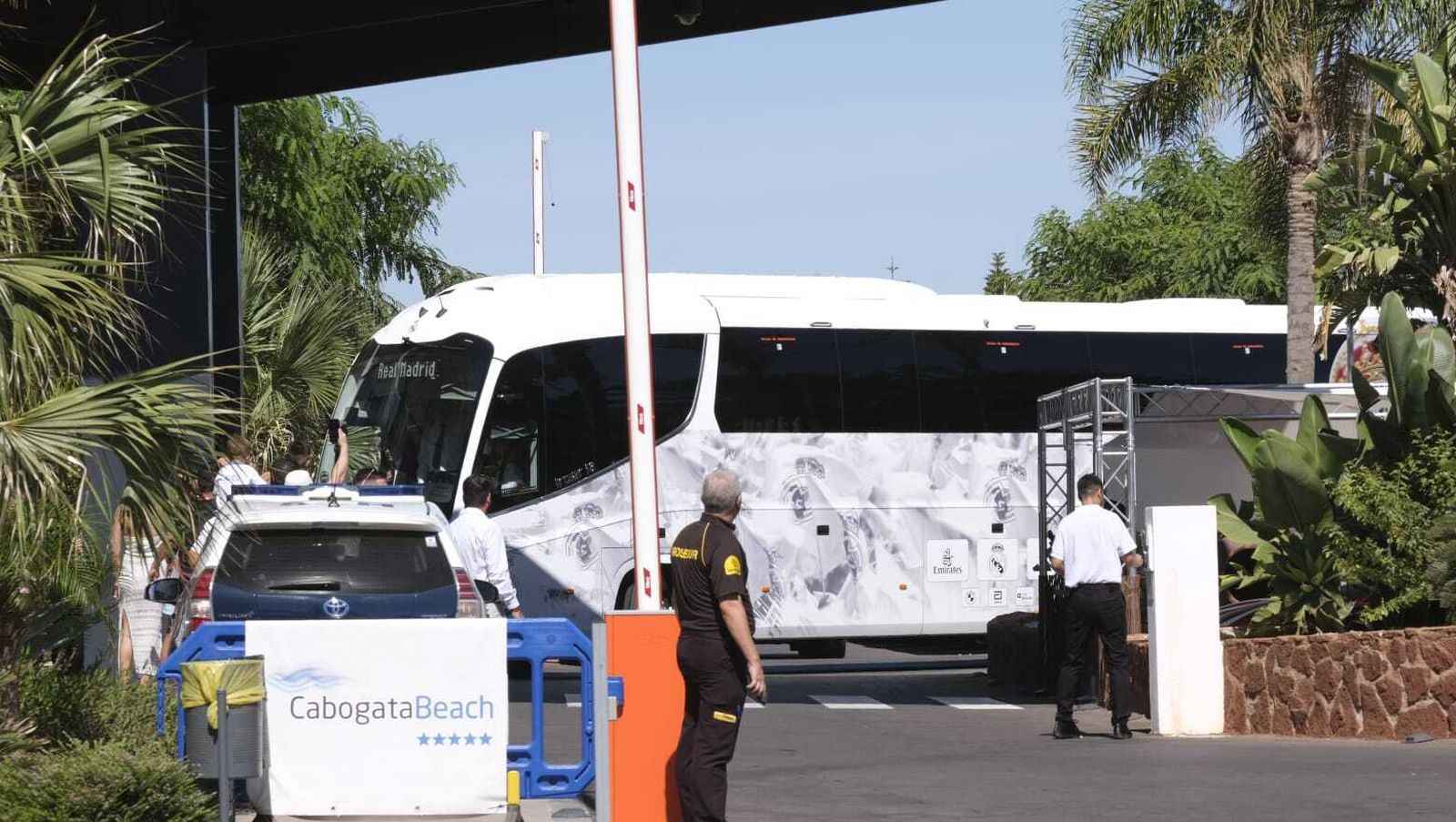 La llegada del Real Madrid a Almería en imágenes