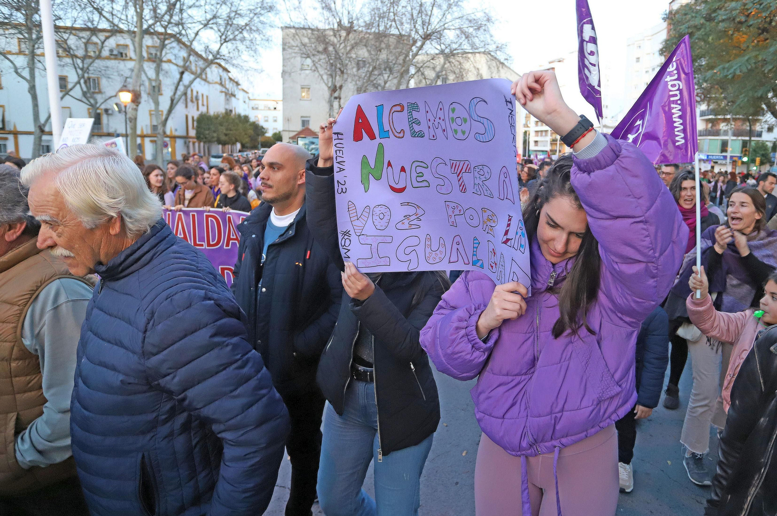 Imágenes de la manifestación del 8 de marzo, Día Internacional de la Mujer