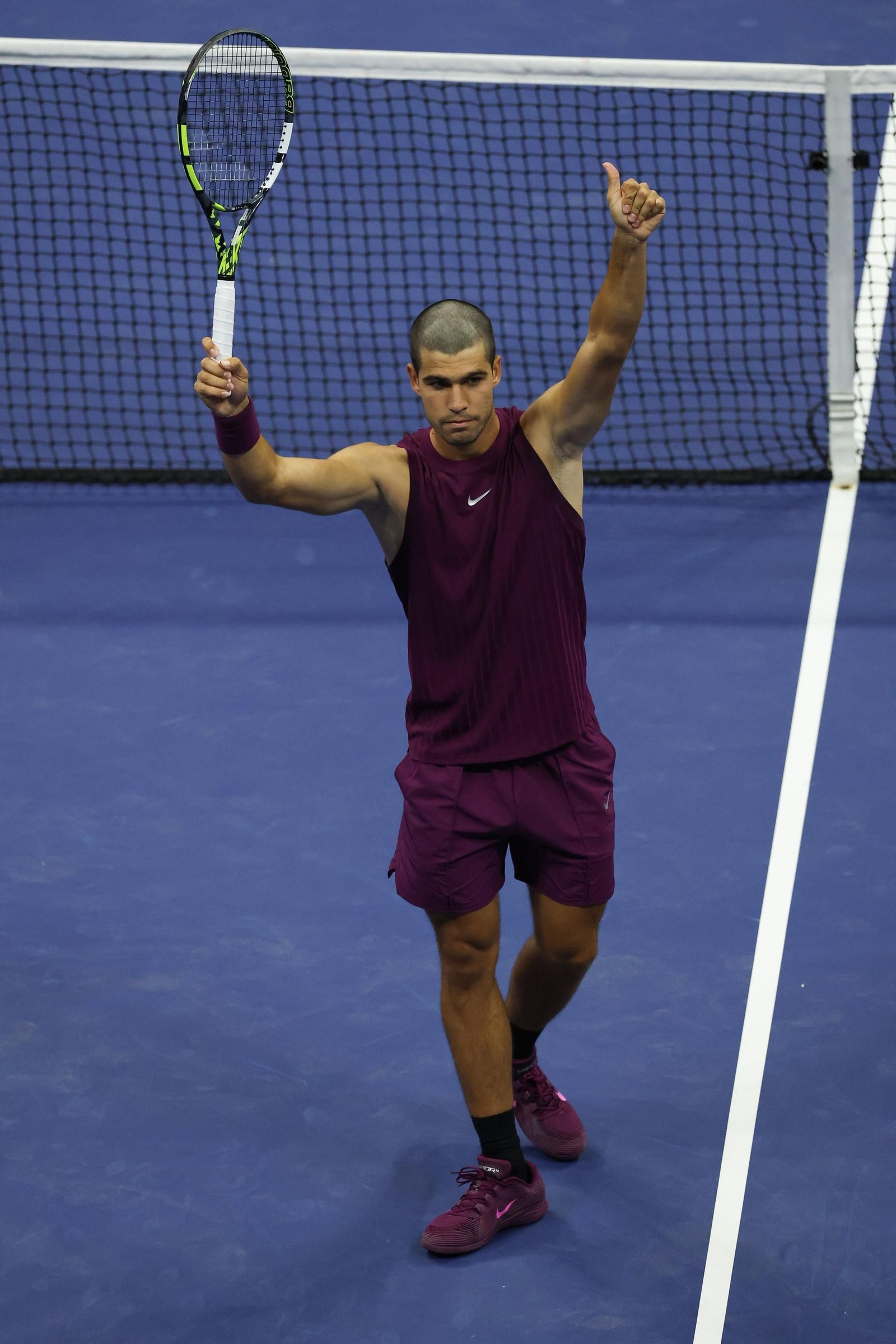 Las fotos del demoledor Alcaraz en la segunda ronda del US Open