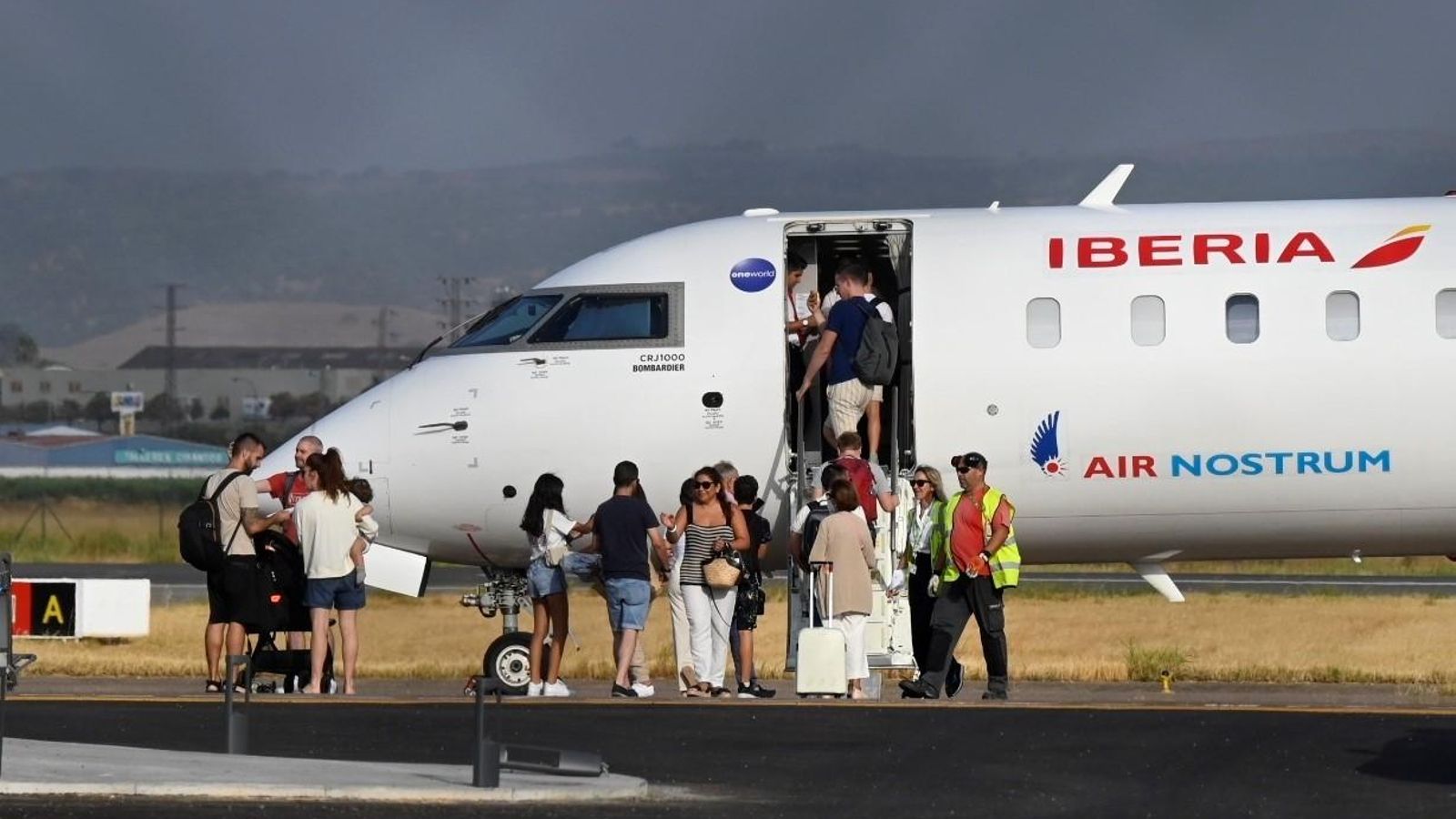 Un vuelo de Air Nostrum desde Palma aterriza en el aeropuerto de Córdoba.