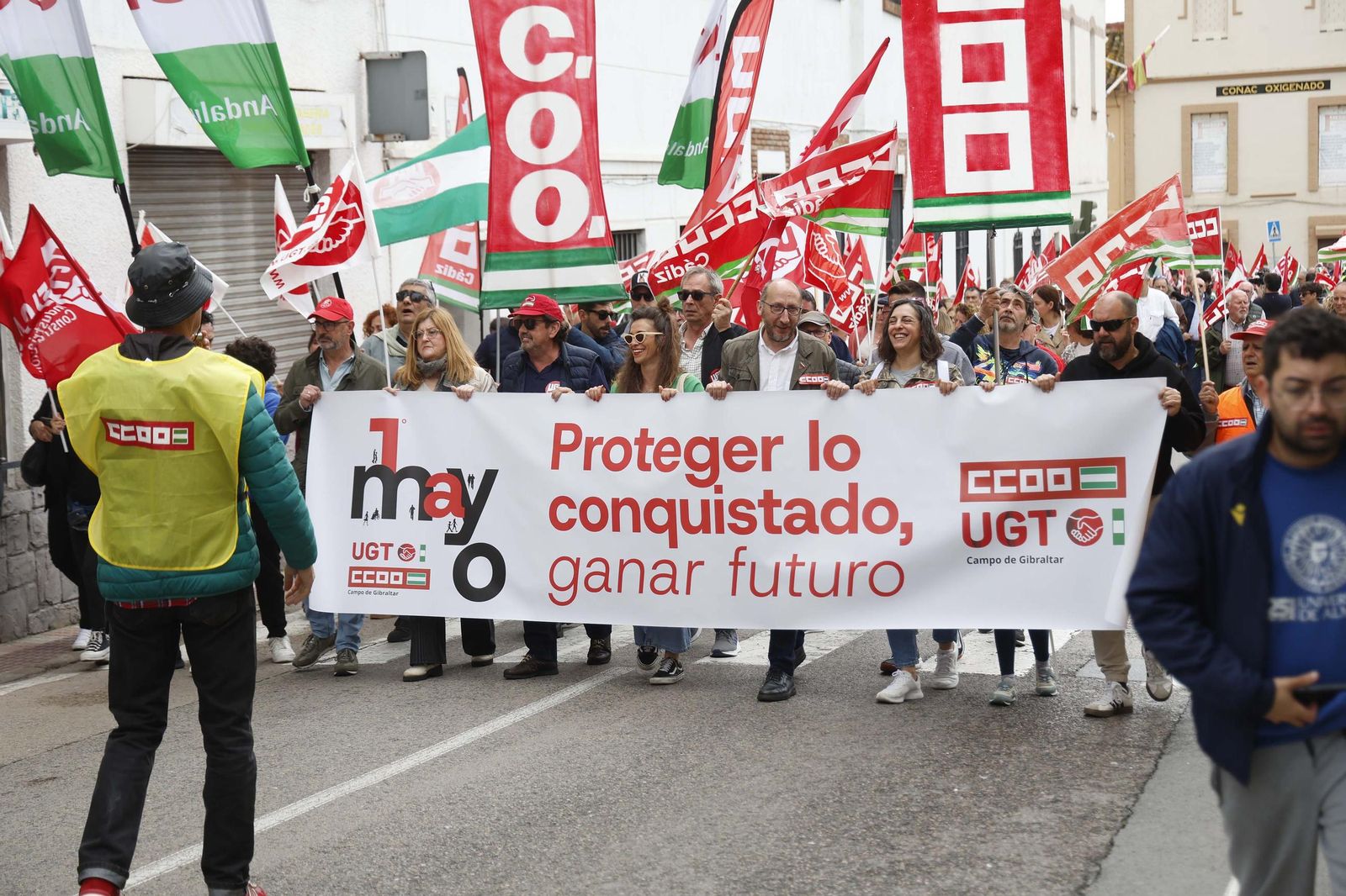 Fotos de la manifestación del Primero de Mayo en Algecira