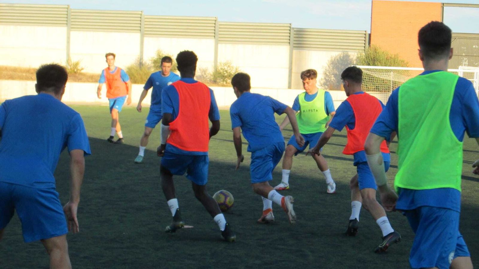 Entrenamiento de los celestes en Santa María del Águila.