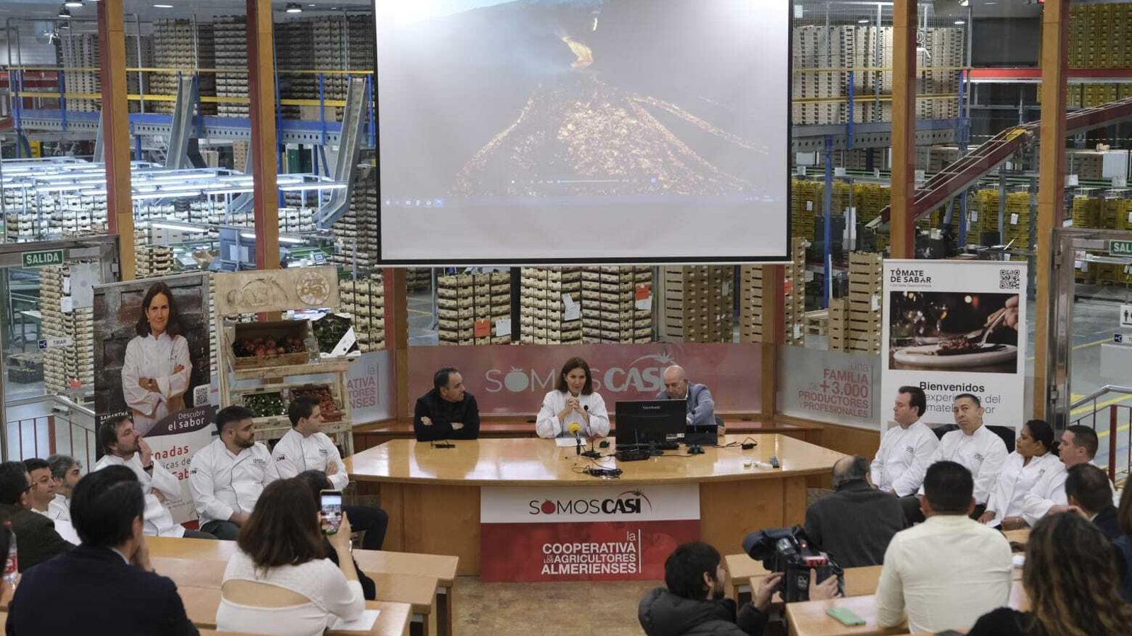 Un momento de la presentación de las Jornadas de Tomates de Sabor de CASI.