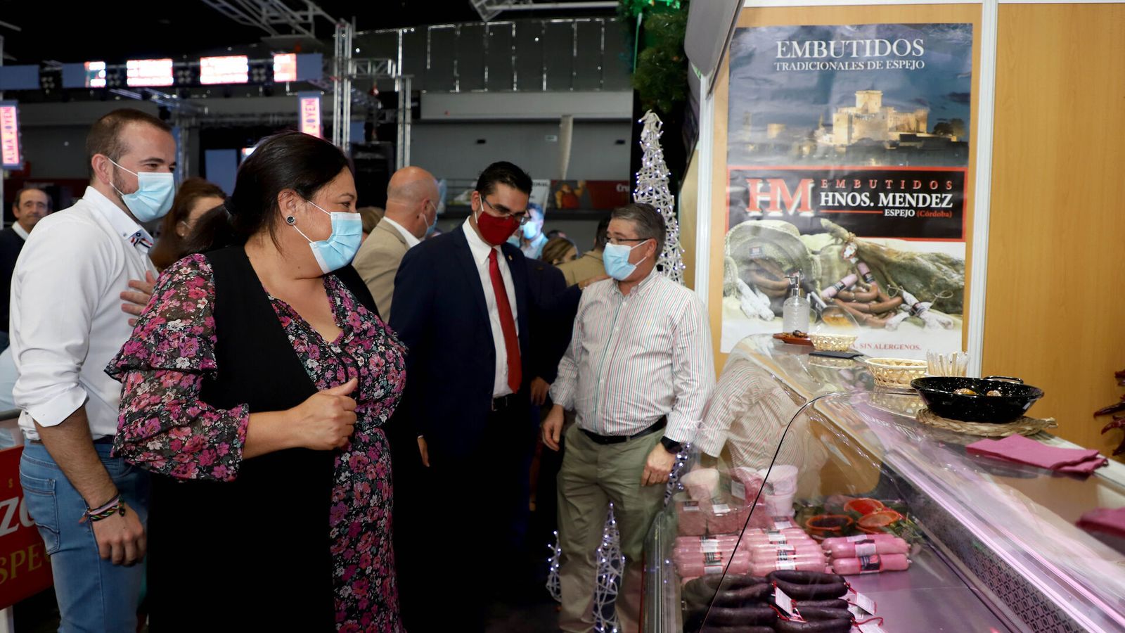 La presidenta del Instituto Provincial de Desarrollo Económico (Iprodeco) de la Diputación de Córdoba, Dolores Amo, durante la inauguración de la Fiesta de la Matanza de Espejo el pasado año